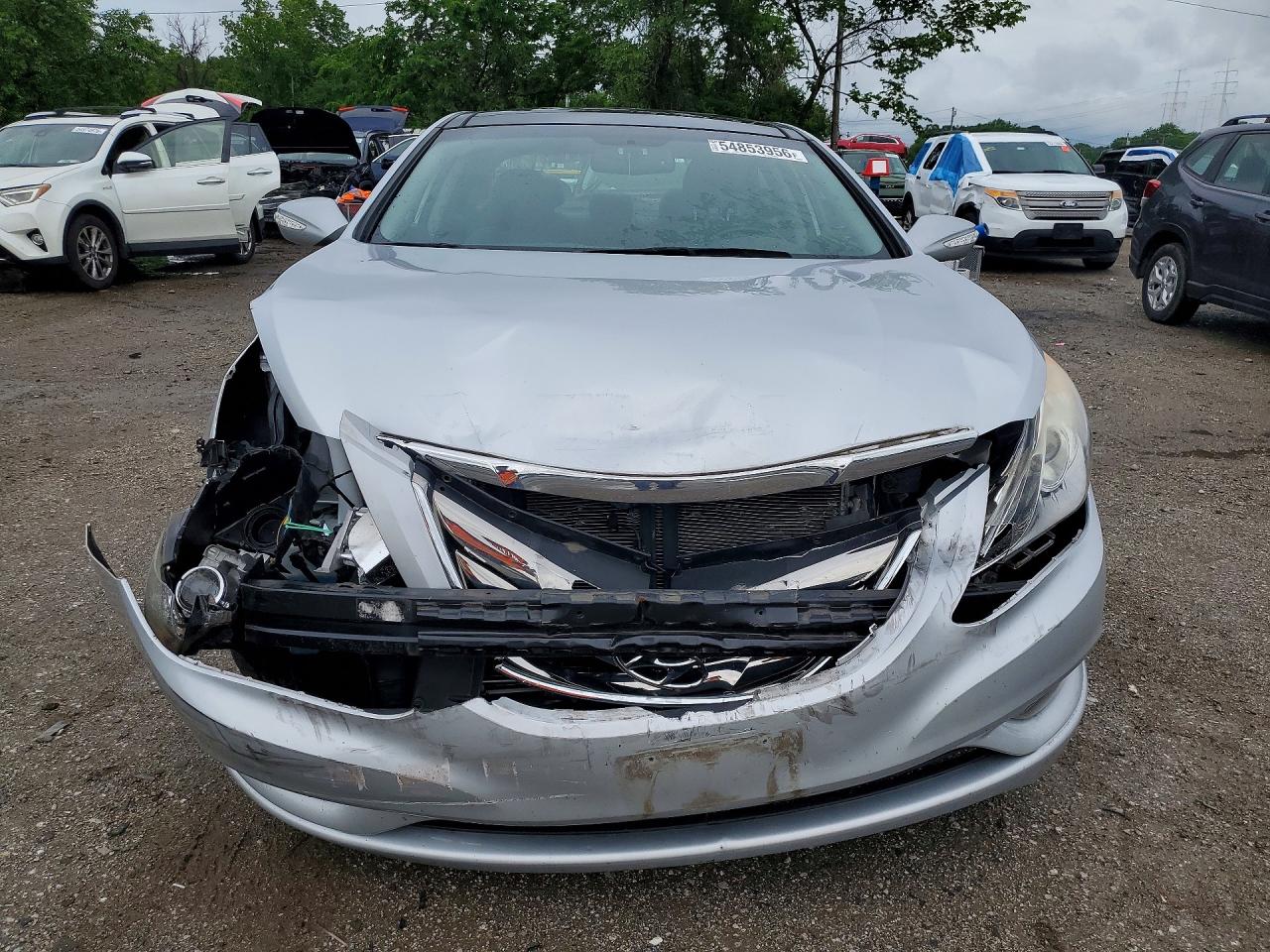 2013 Hyundai Sonata Limited Silver vin: 5NPEC4ACXDH625785