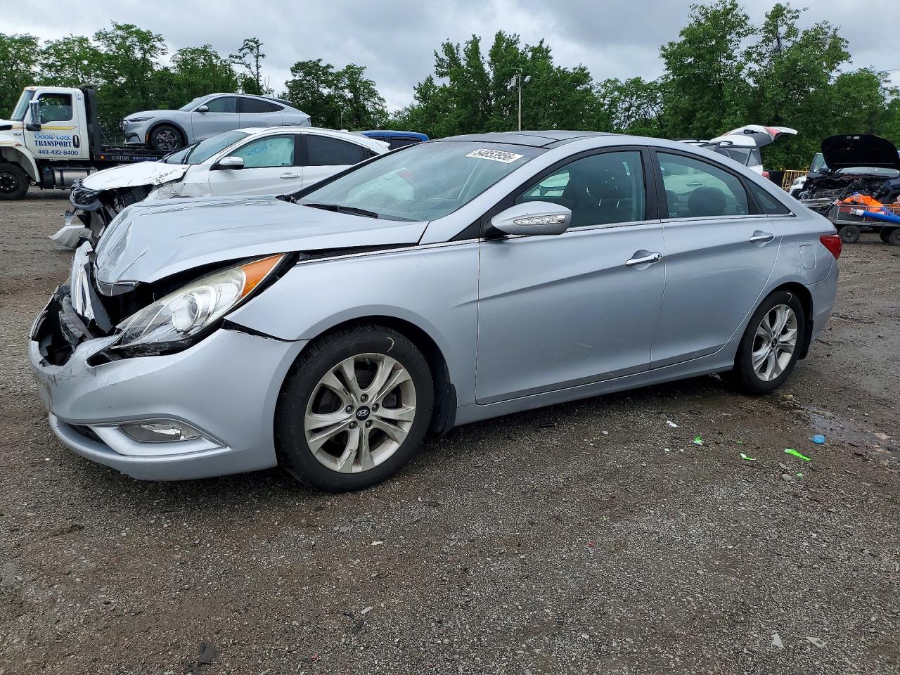 2013 Hyundai Sonata Limited Silver vin: 5NPEC4ACXDH625785