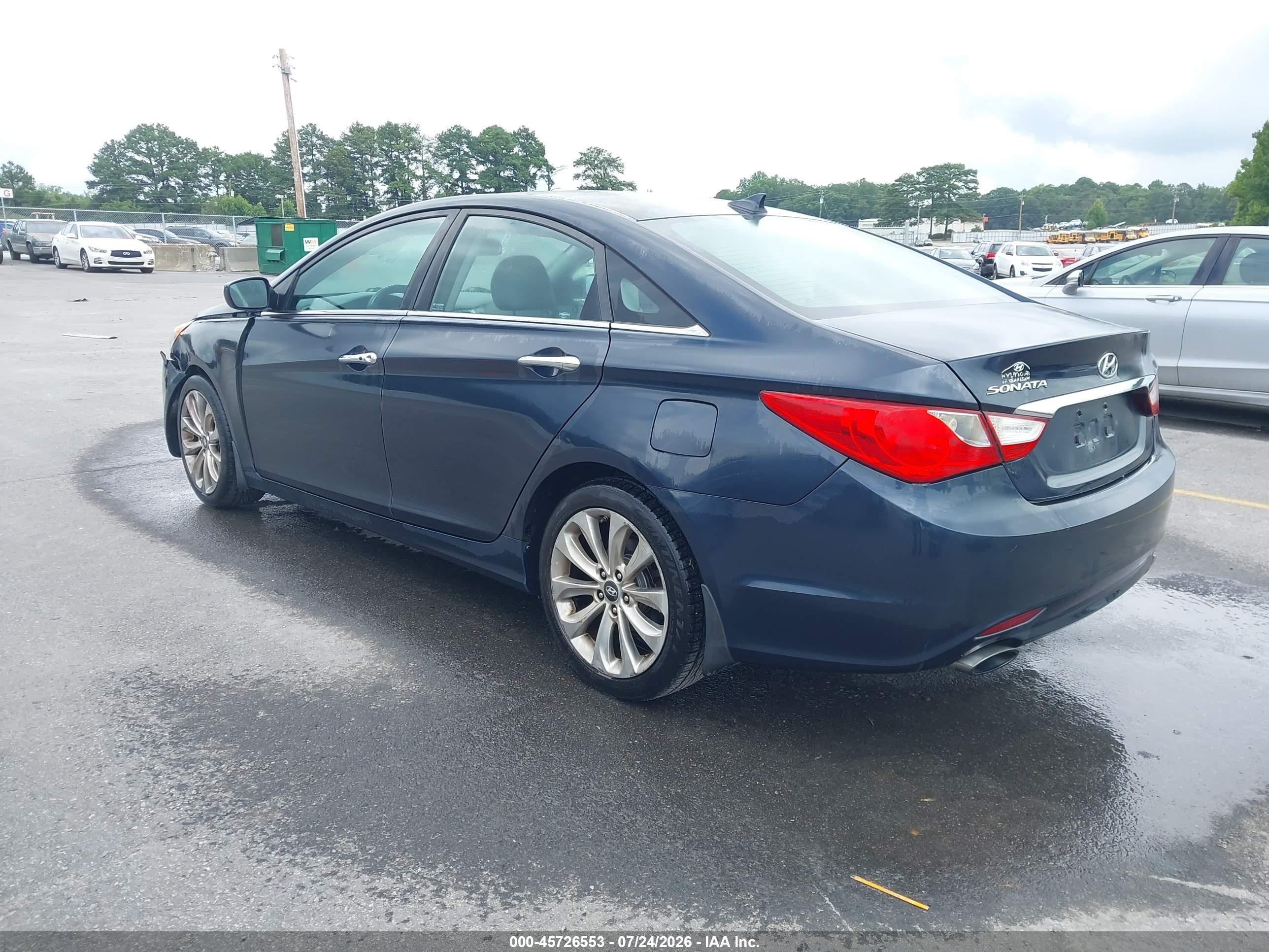 2013 Hyundai Sonata Se Dark Blue vin: 5NPEC4ACXDH670869