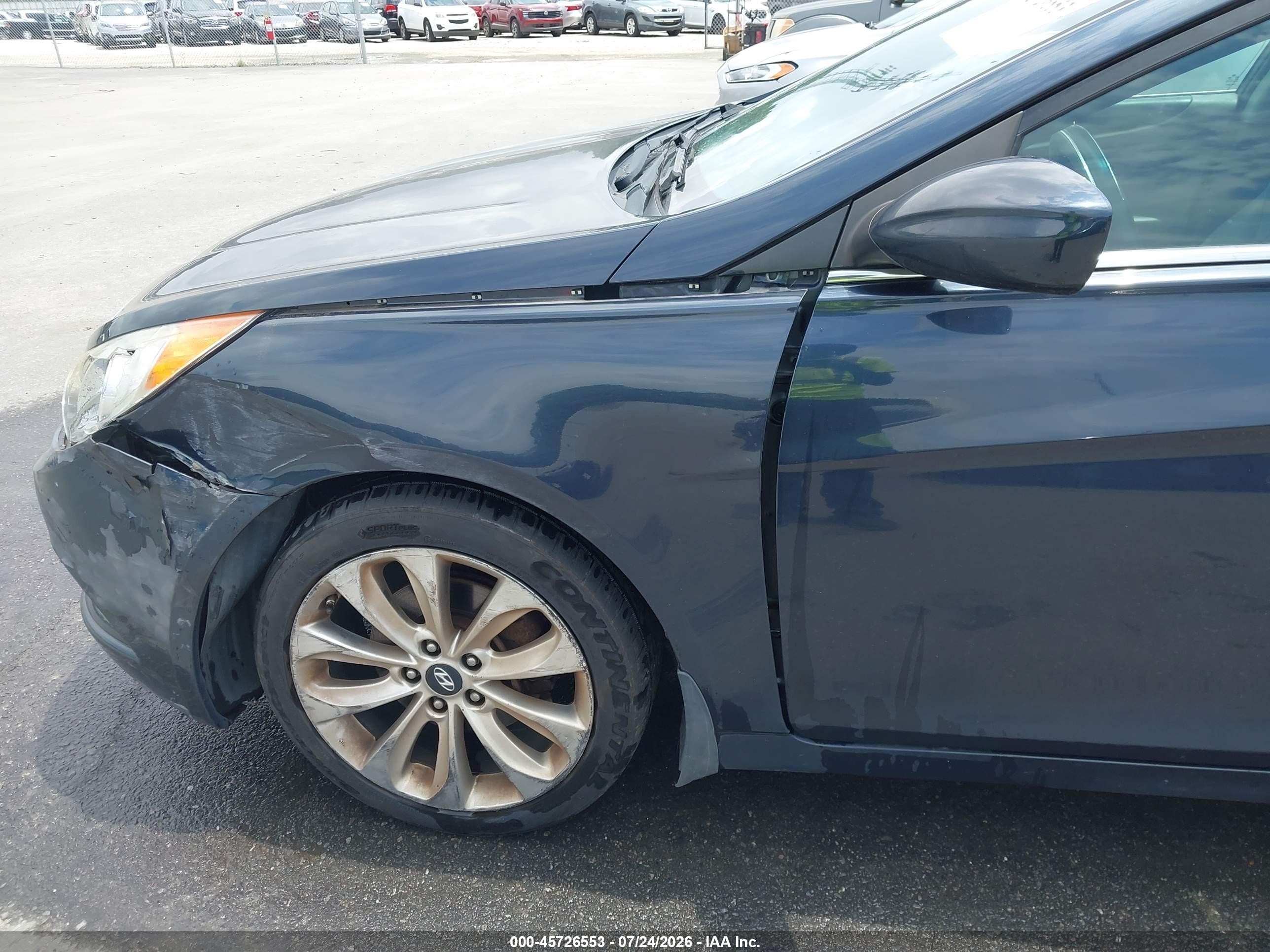 2013 Hyundai Sonata Se Dark Blue vin: 5NPEC4ACXDH670869
