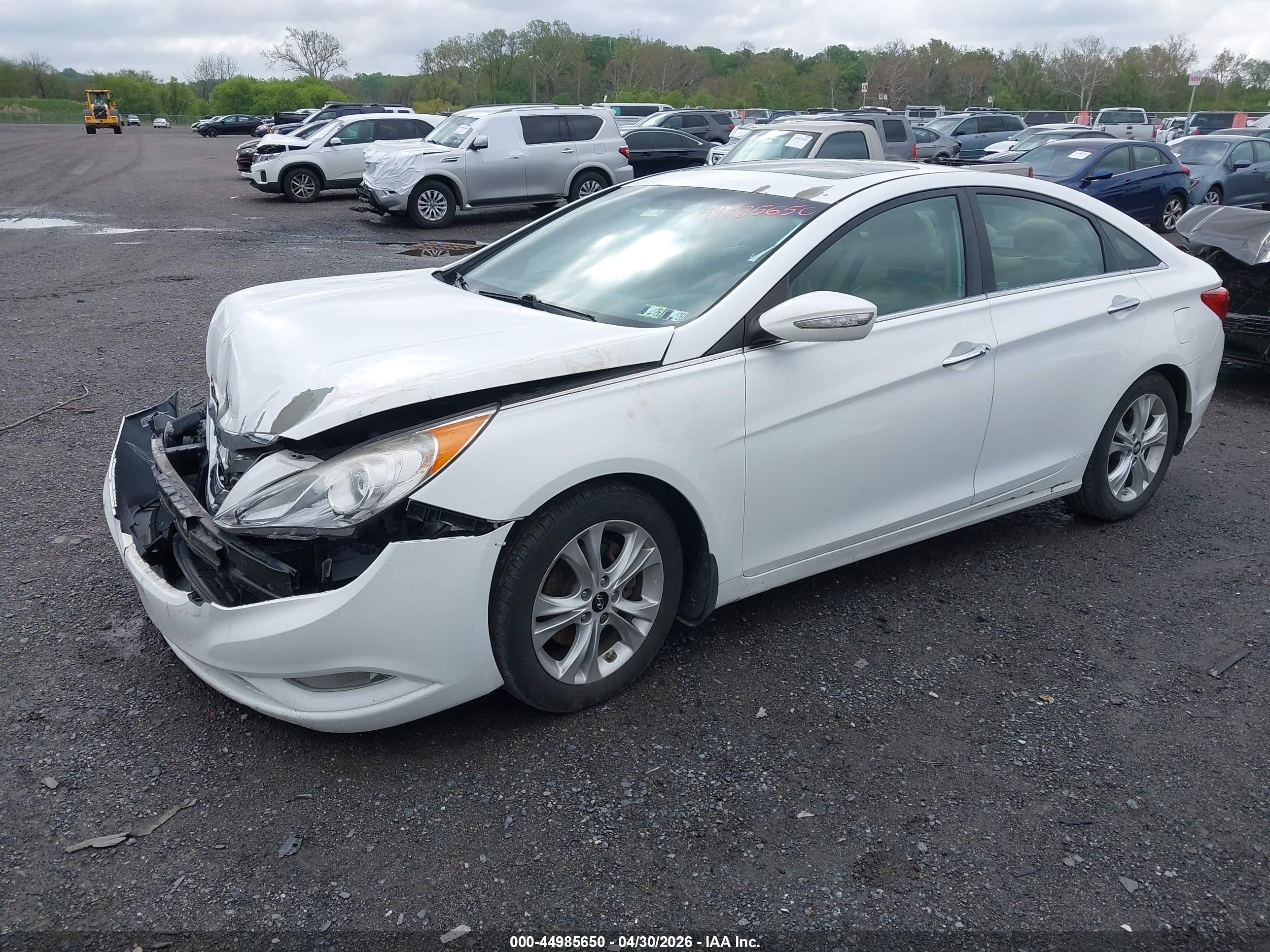 2013 Hyundai Sonata Limited Белый vin: 5NPEC4ACXDH691480