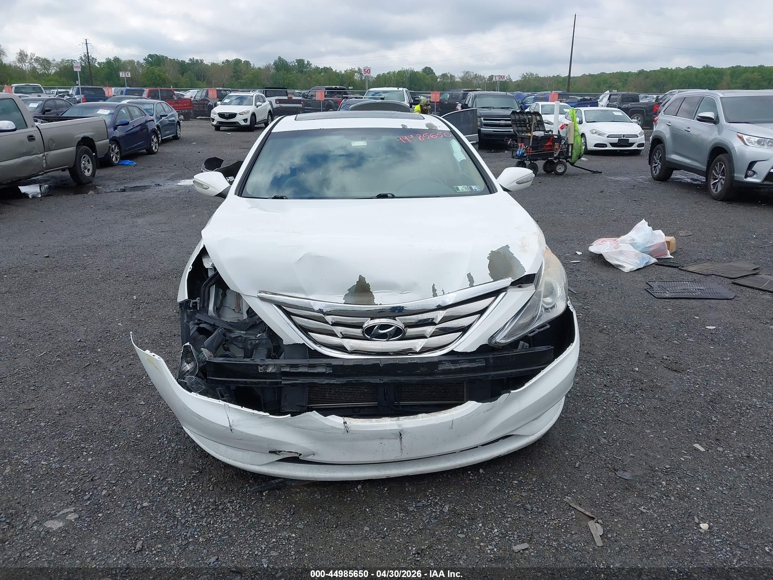 2013 Hyundai Sonata Limited Белый vin: 5NPEC4ACXDH691480