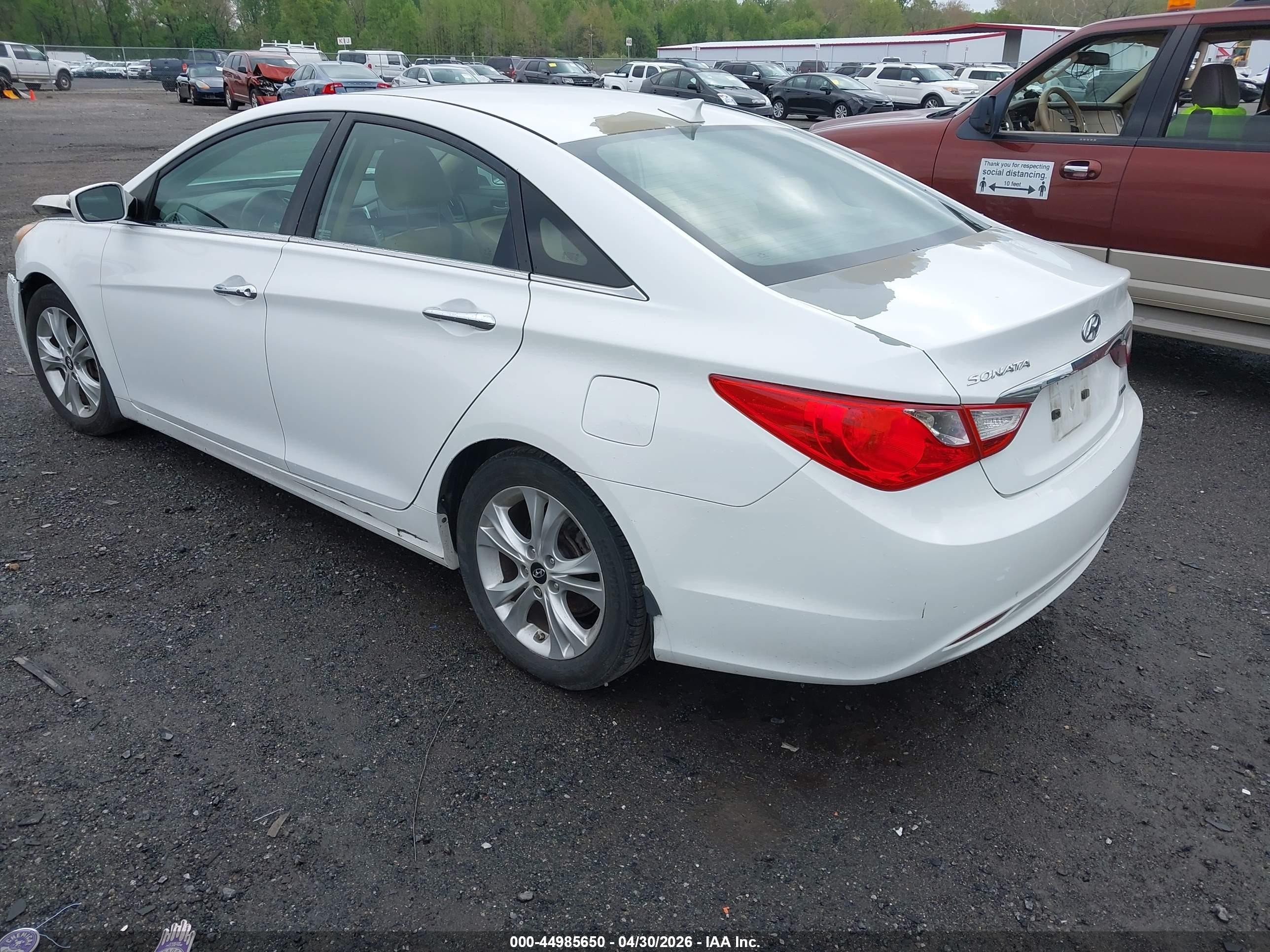 2013 Hyundai Sonata Limited Белый vin: 5NPEC4ACXDH691480