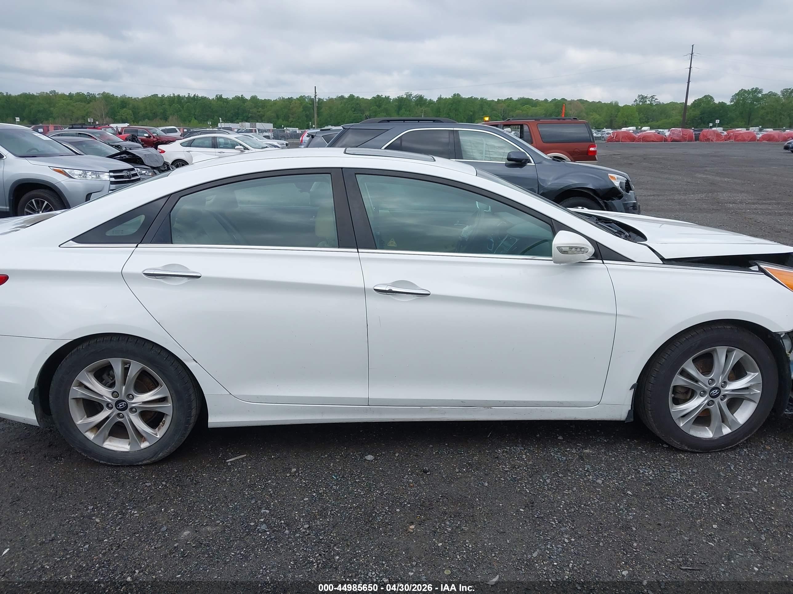 2013 Hyundai Sonata Limited Белый vin: 5NPEC4ACXDH691480