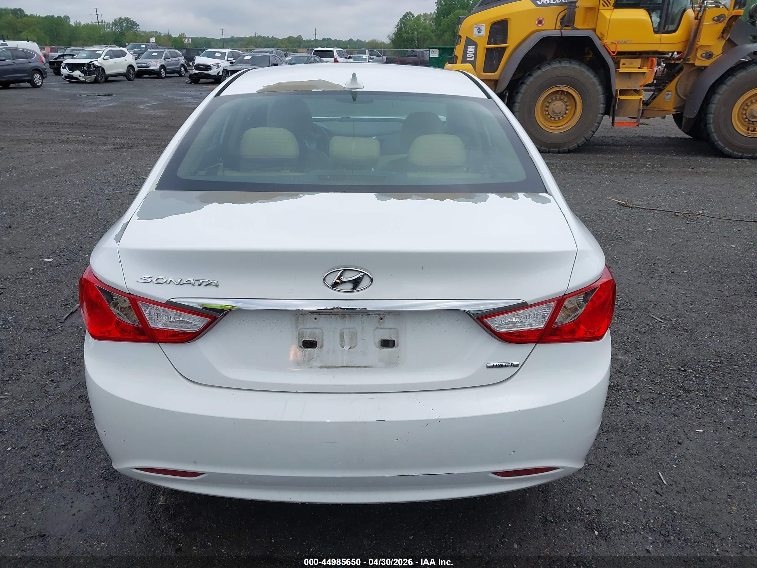 2013 Hyundai Sonata Limited Белый vin: 5NPEC4ACXDH691480