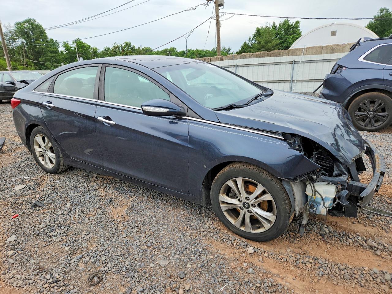 2013 Hyundai Sonata Limited Charcoal vin: 5NPEC4ACXDH693309
