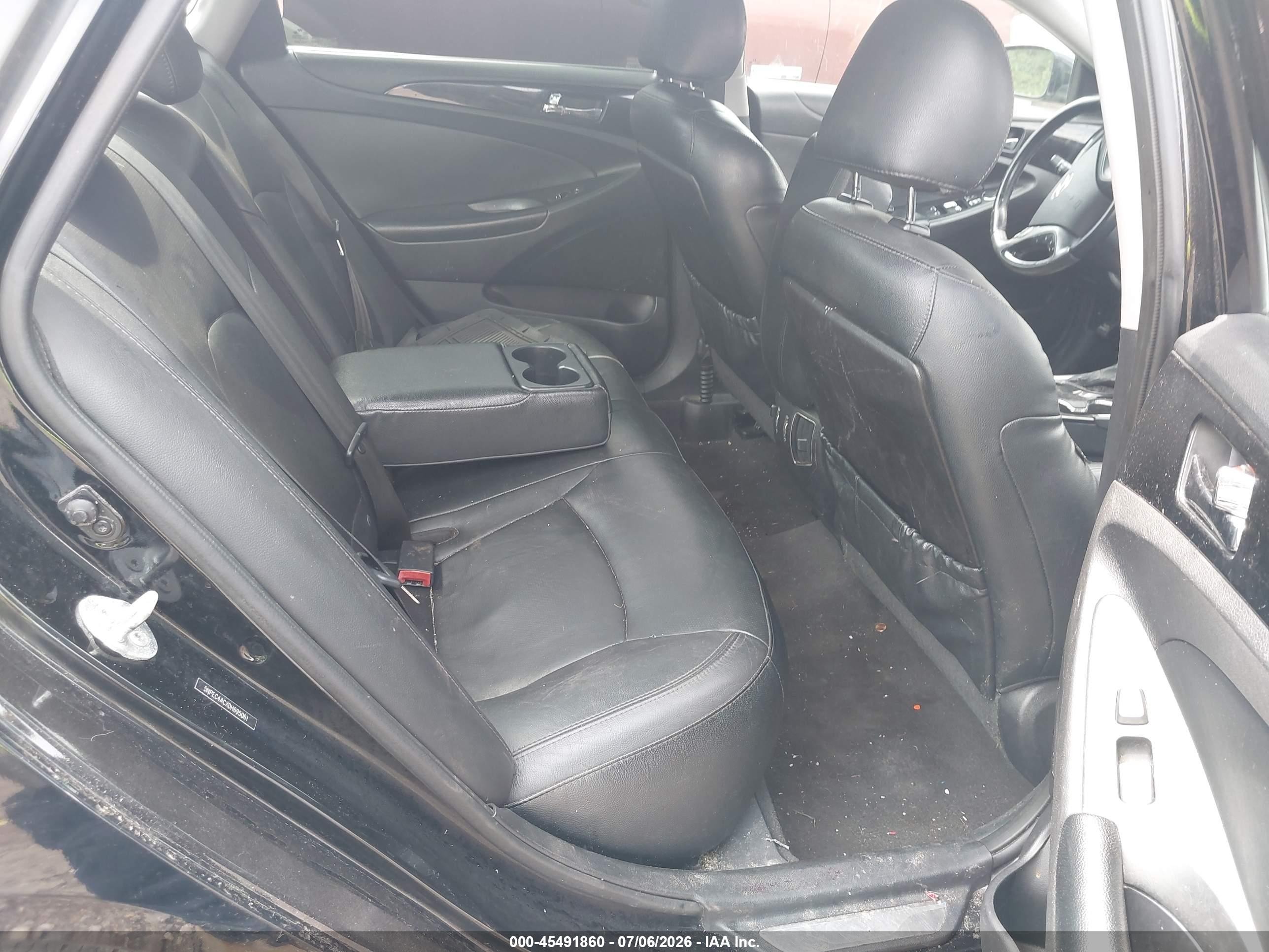 2013 Hyundai Sonata Limited Black vin: 5NPEC4ACXDH695061