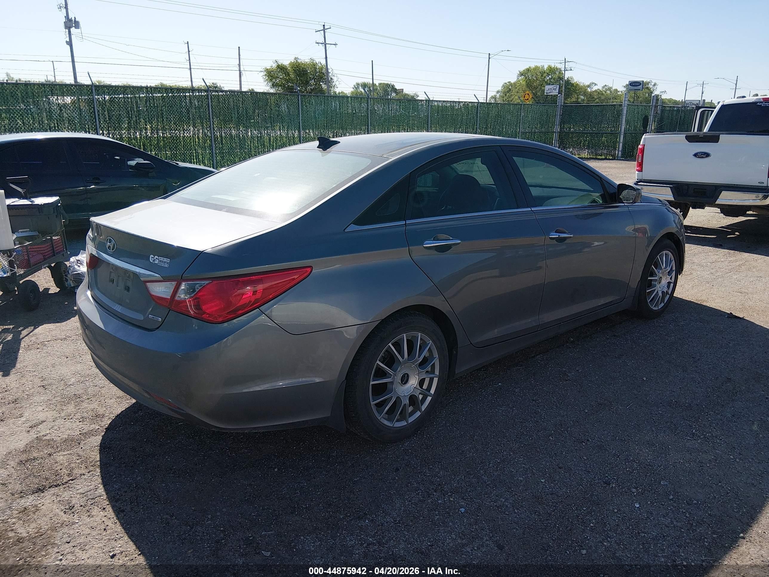 2013 Hyundai Sonata Limited Gray vin: 5NPEC4ACXDH717463