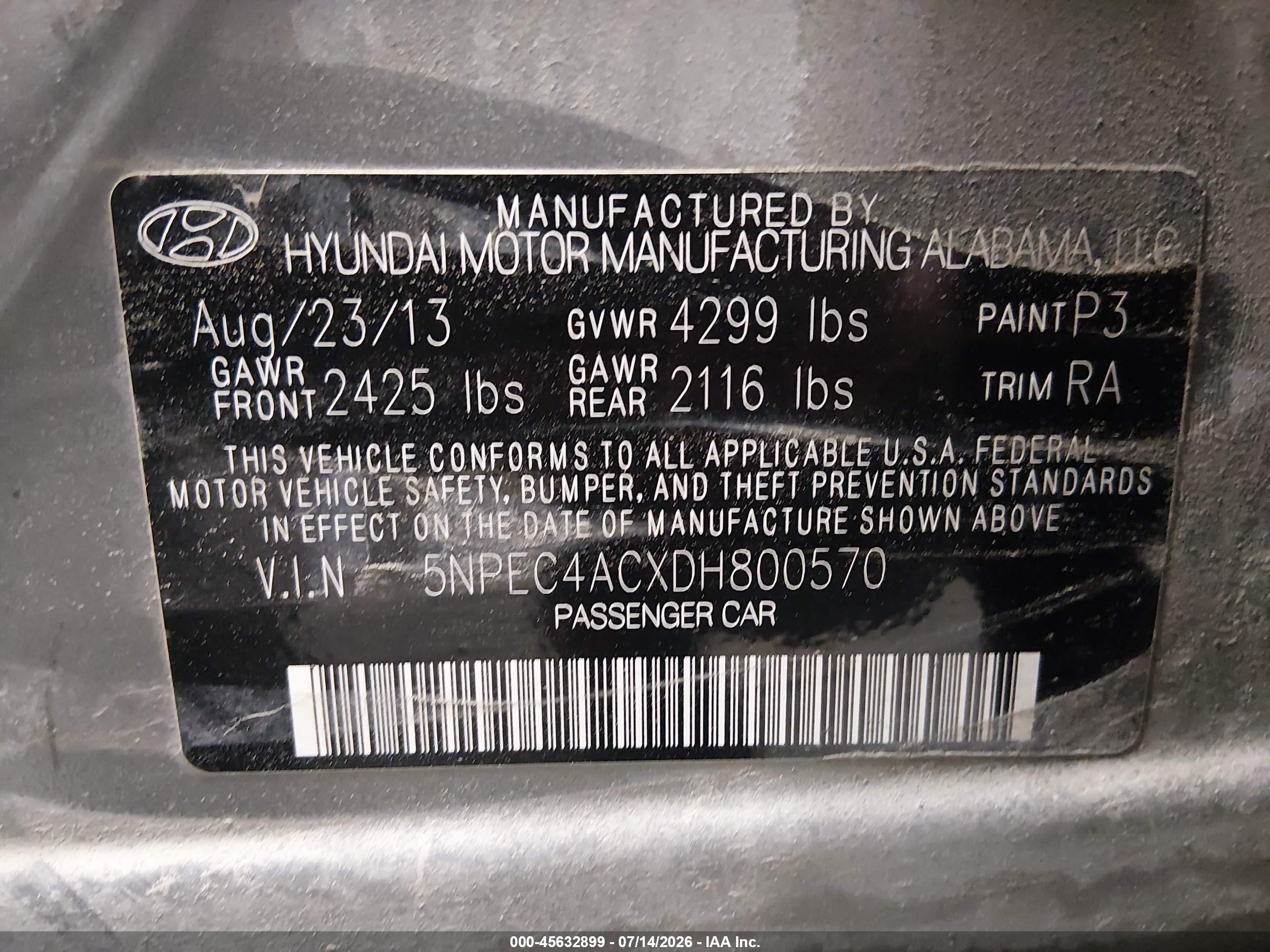 2013 Hyundai Sonata Se Серебряный vin: 5NPEC4ACXDH800570