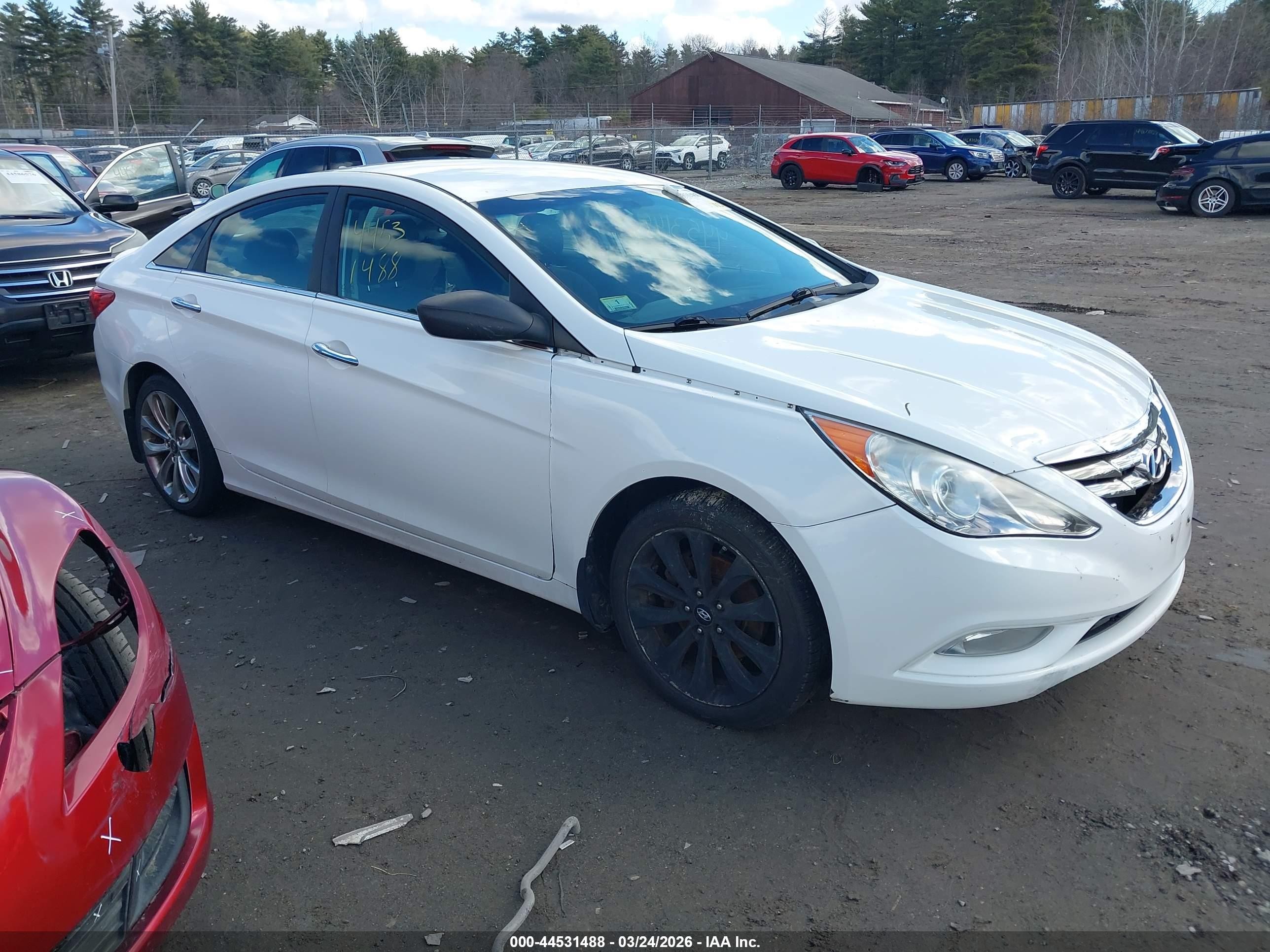 2013 Hyundai Sonata Se White vin: 5NPEC4ACXDH801430