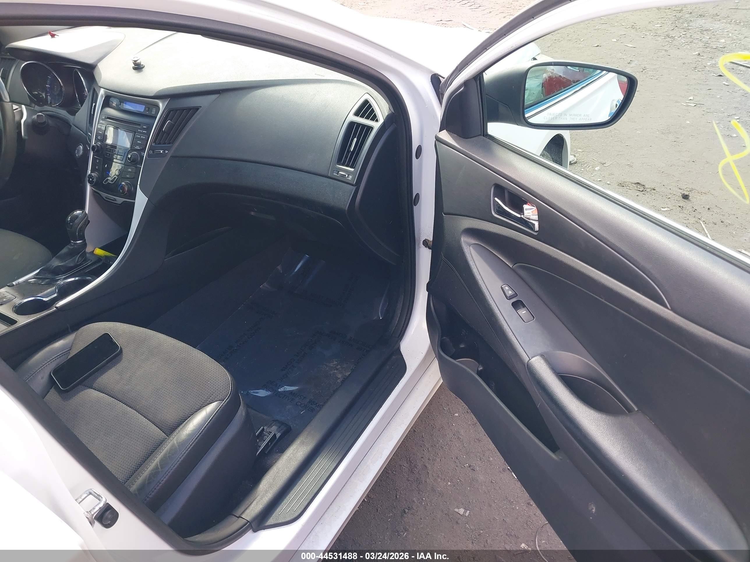 2013 Hyundai Sonata Se White vin: 5NPEC4ACXDH801430