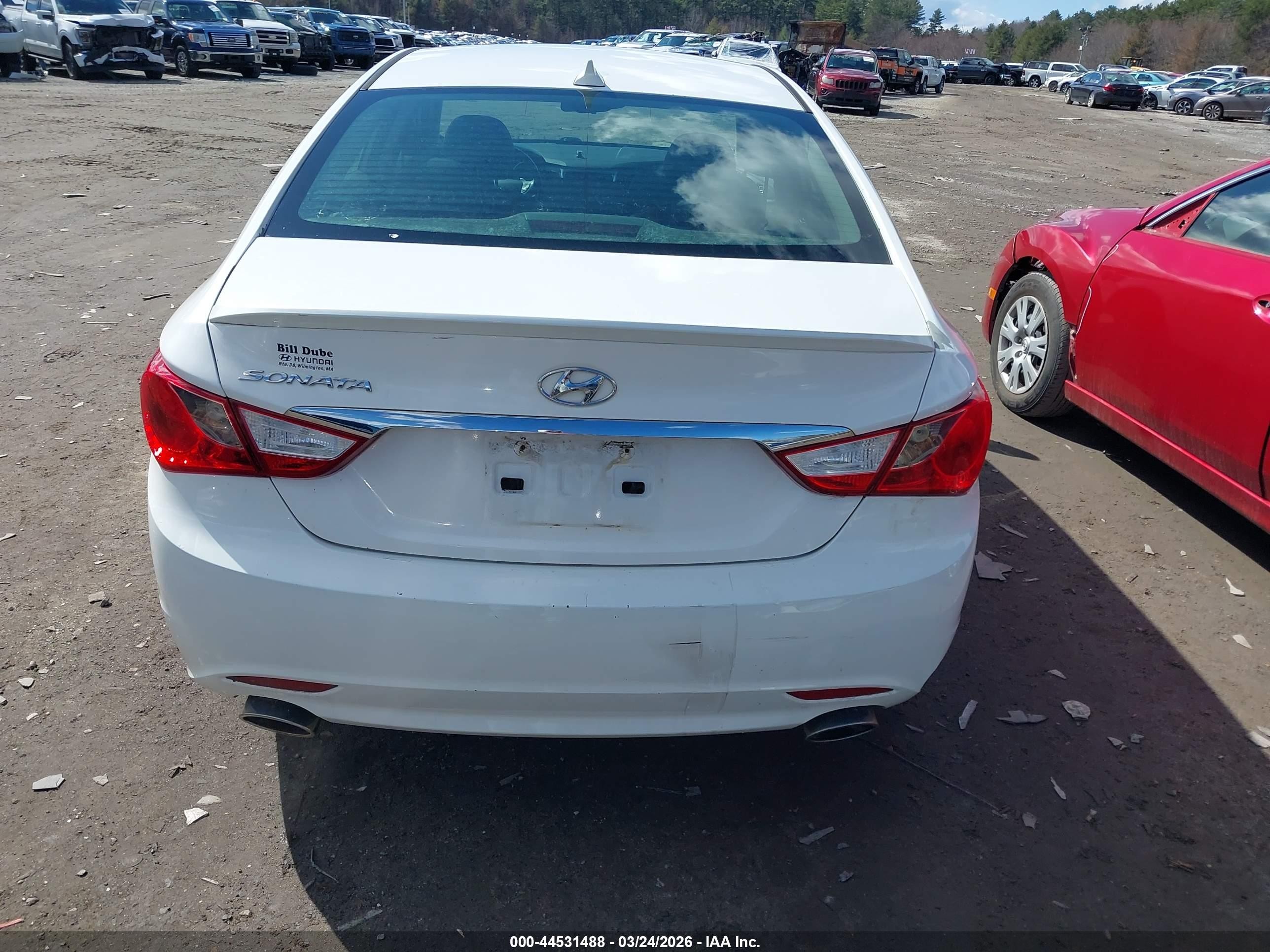 2013 Hyundai Sonata Se White vin: 5NPEC4ACXDH801430