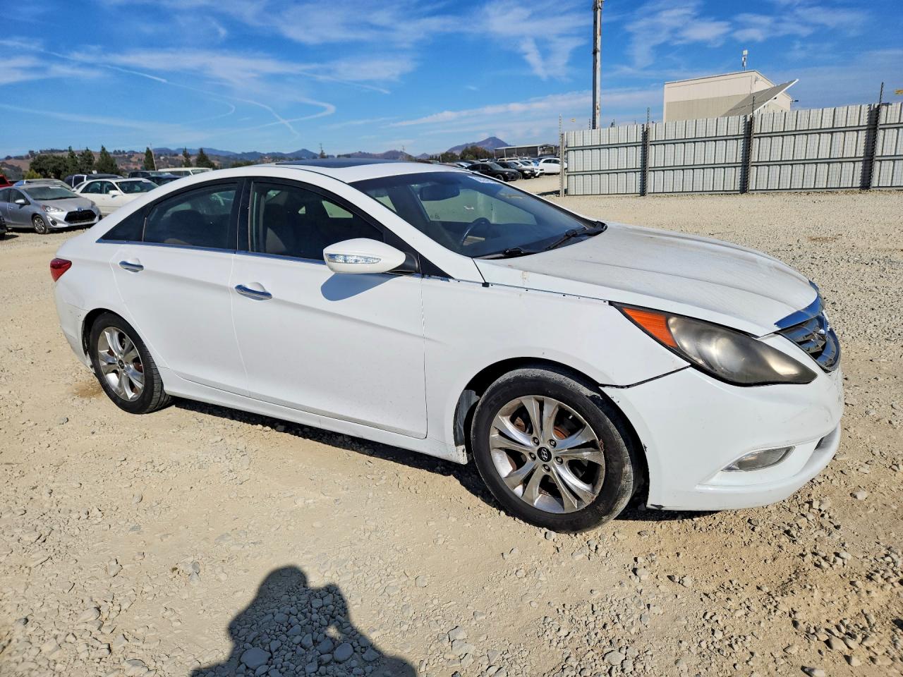 2013 Hyundai Sonata Limited White vin: 5NPEC4ACXDH804750