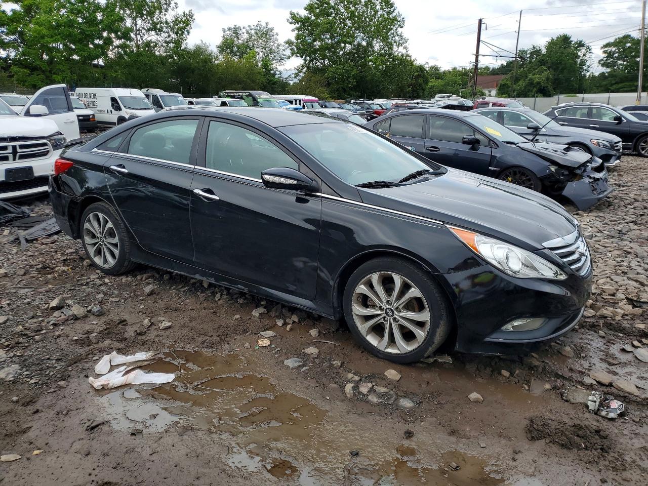 2014 Hyundai Sonata Se Black vin: 5NPEC4ACXEH811859