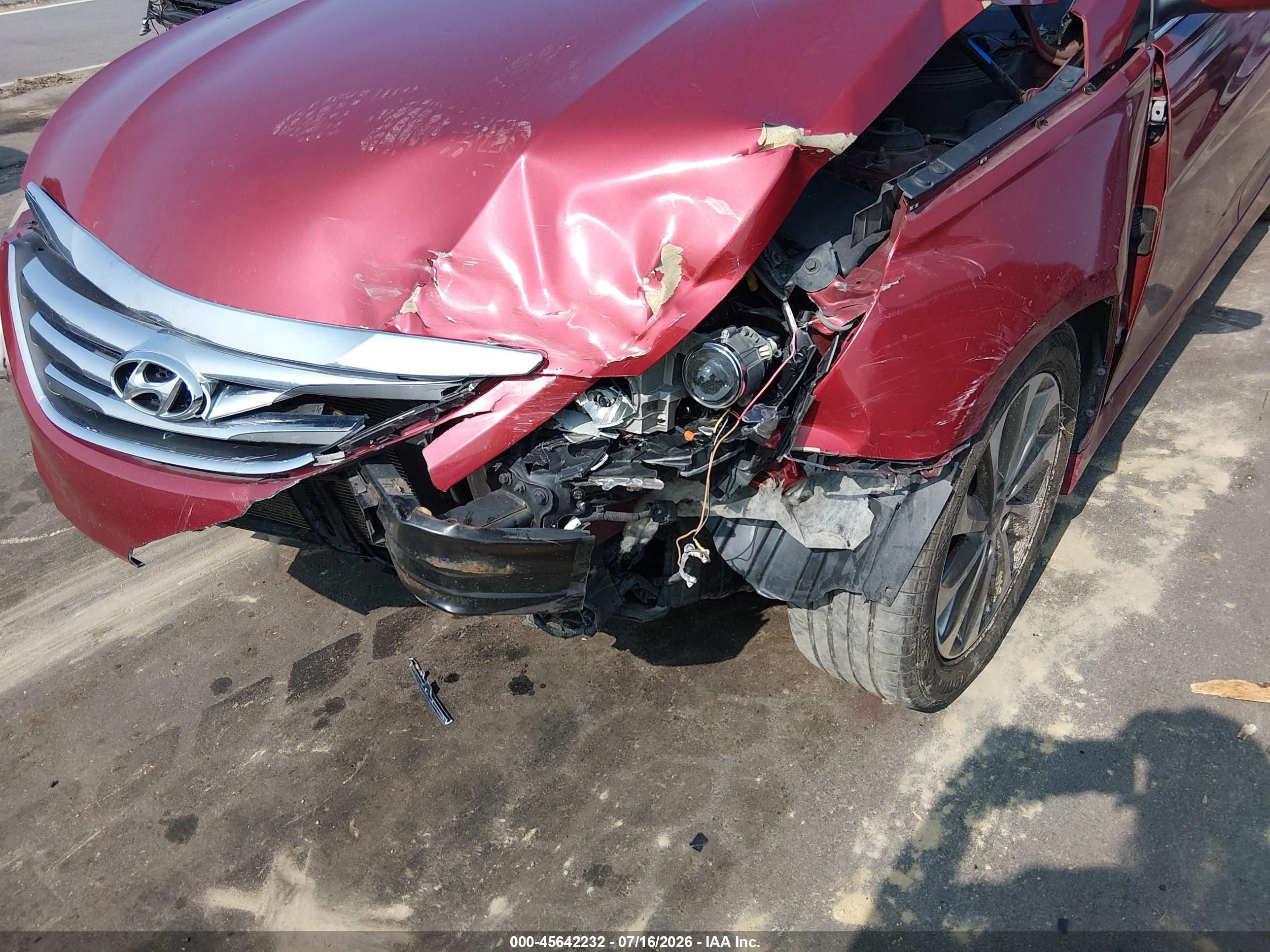 2014 Hyundai Sonata Limited Red vin: 5NPEC4ACXEH818052
