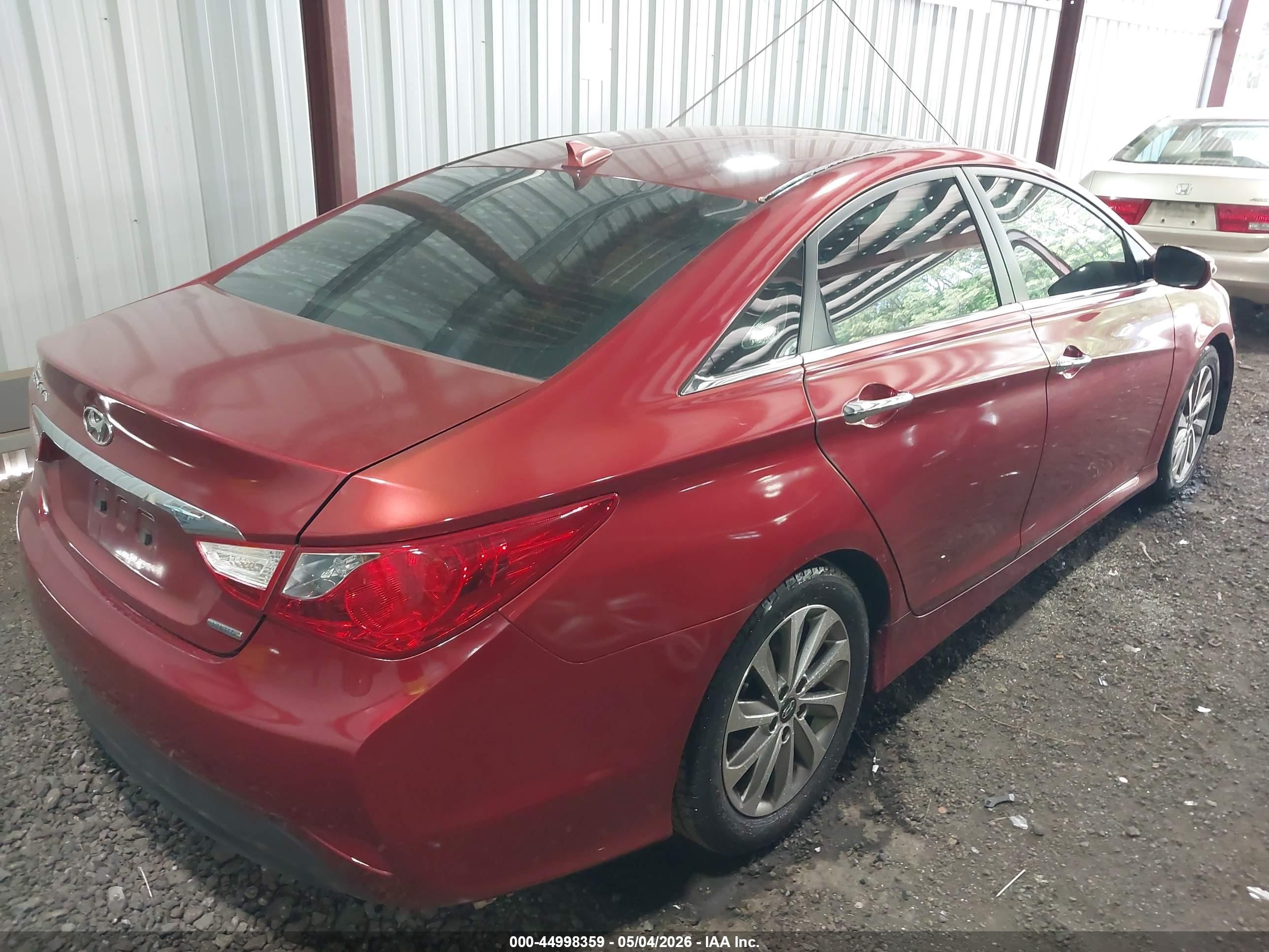 2014 Hyundai Sonata Limited Red vin: 5NPEC4ACXEH841430