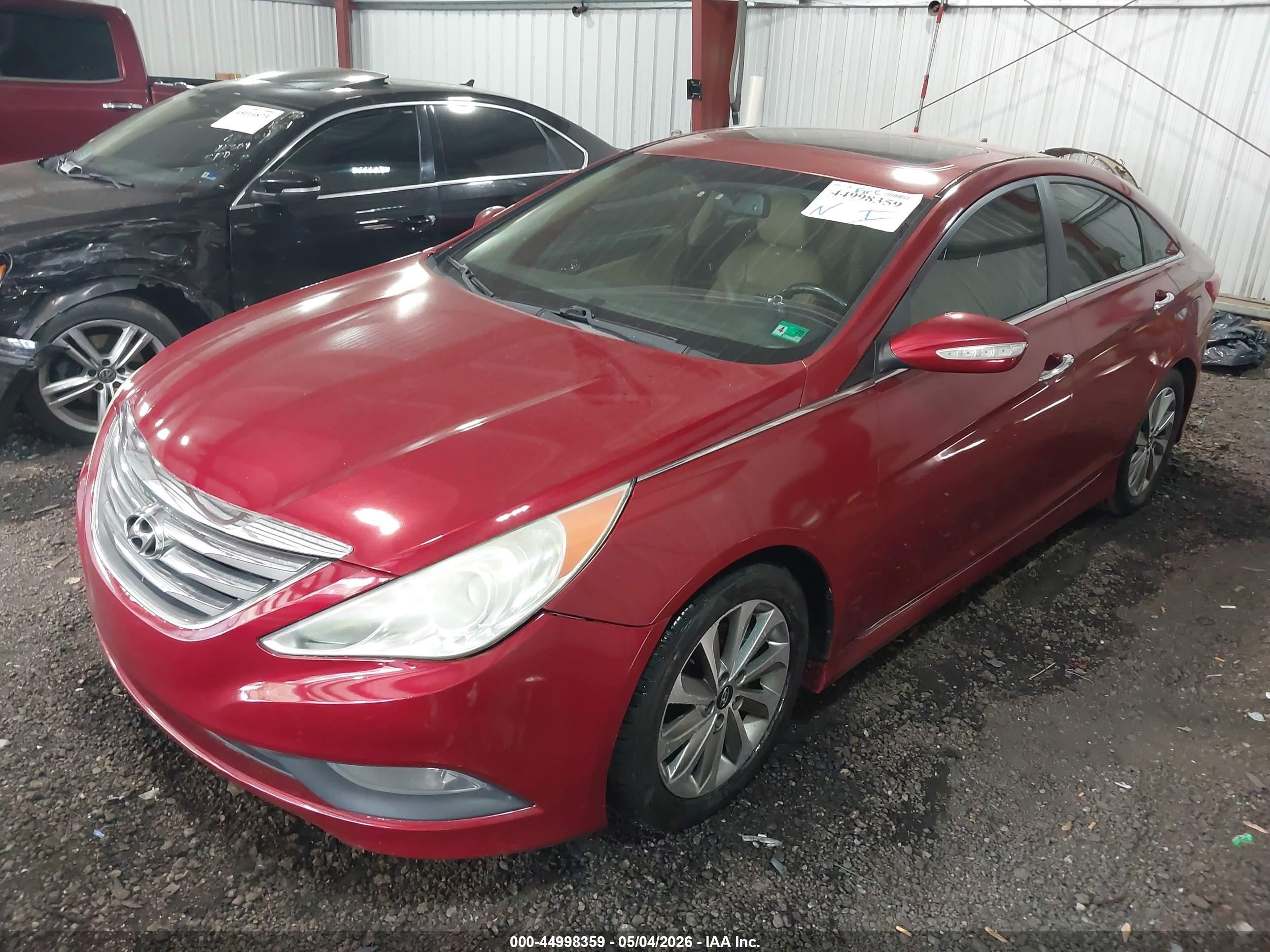 2014 Hyundai Sonata Limited Red vin: 5NPEC4ACXEH841430