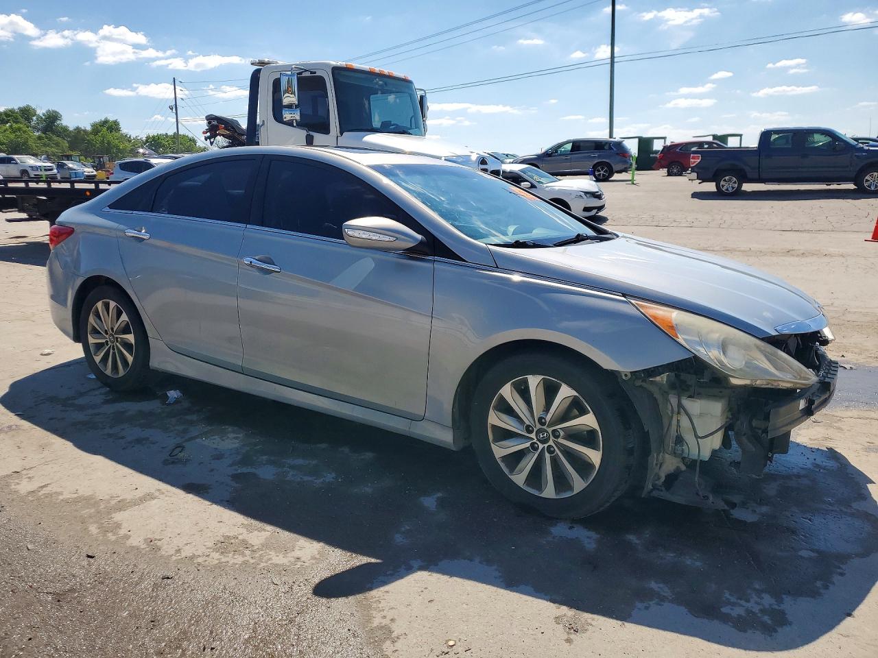 2014 Hyundai Sonata Limited Blue vin: 5NPEC4ACXEH853545
