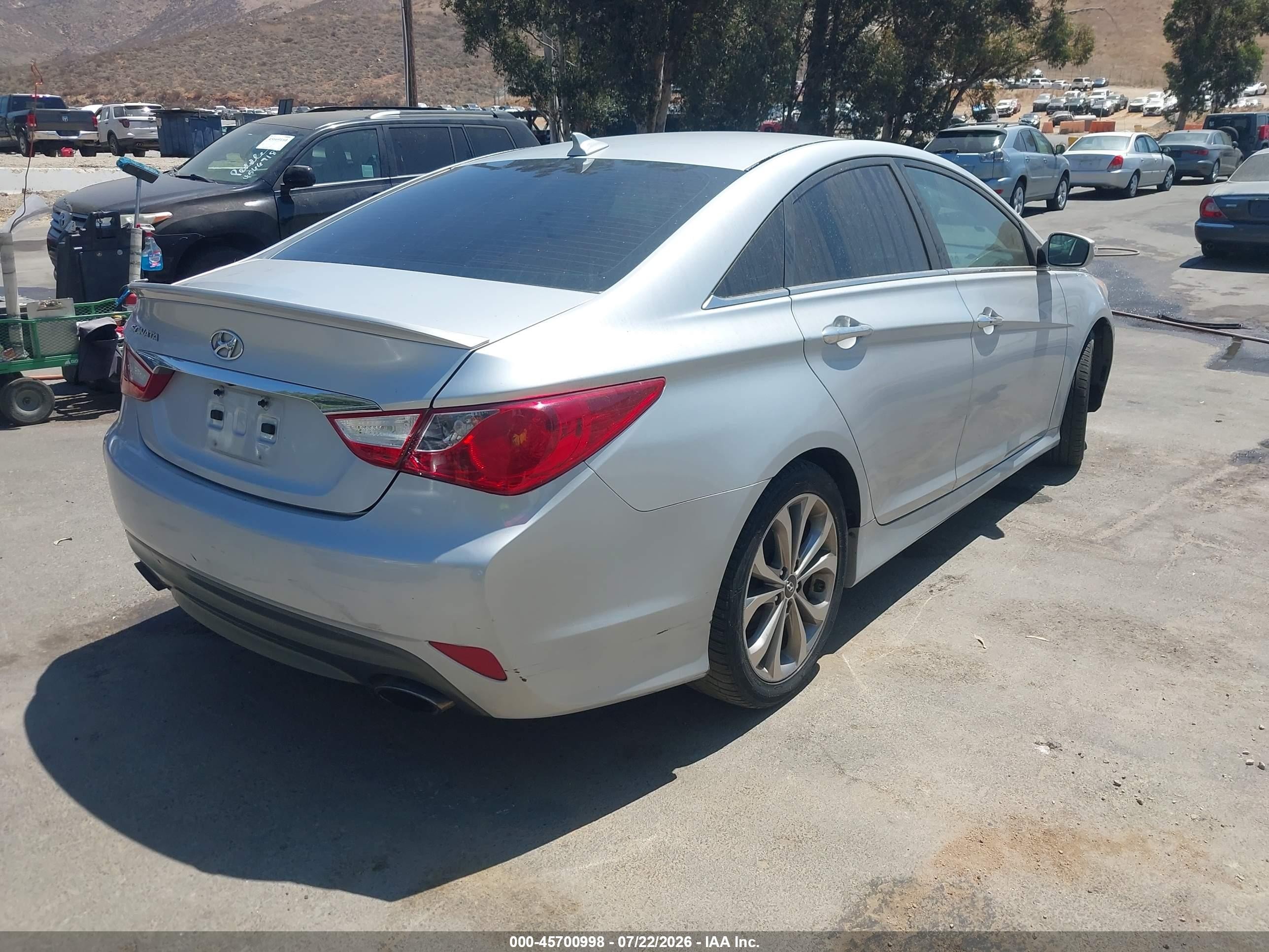 2014 Hyundai Sonata Se Серебряный vin: 5NPEC4ACXEH887677