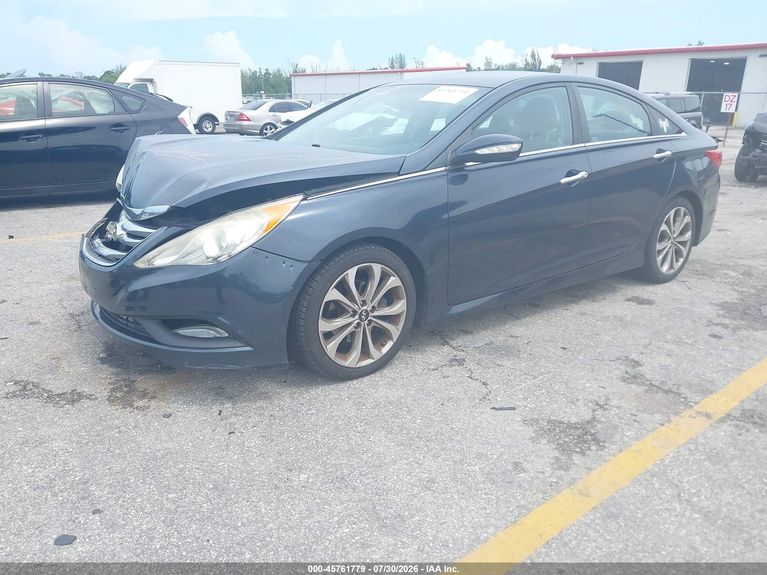 2014 Hyundai Sonata Se Blue vin: 5NPEC4ACXEH898890