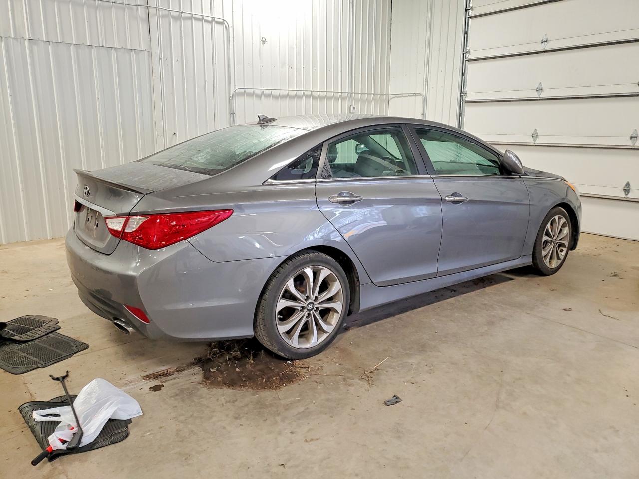 2014 Hyundai Sonata Se Gray vin: 5NPEC4ACXEH901268