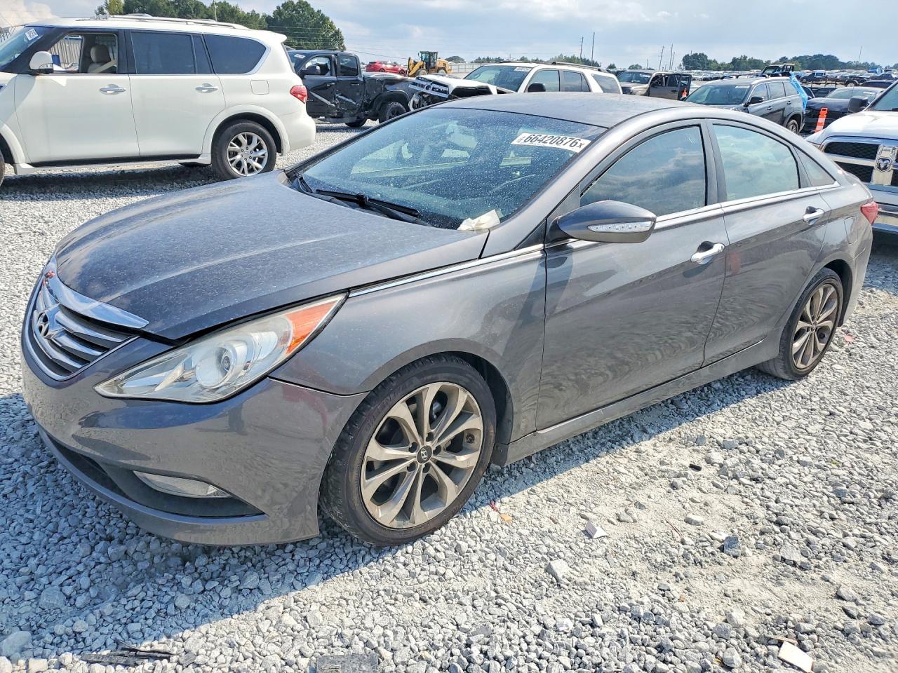 2014 Hyundai Sonata Se Серый vin: 5NPEC4ACXEH910441