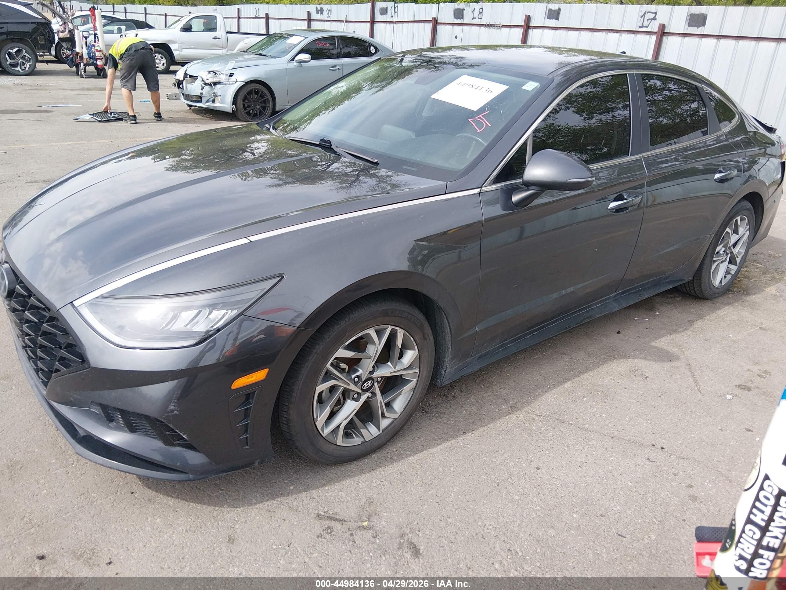 2020 Hyundai Sonata Sel Gray vin: 5NPEF4JA1LH026620