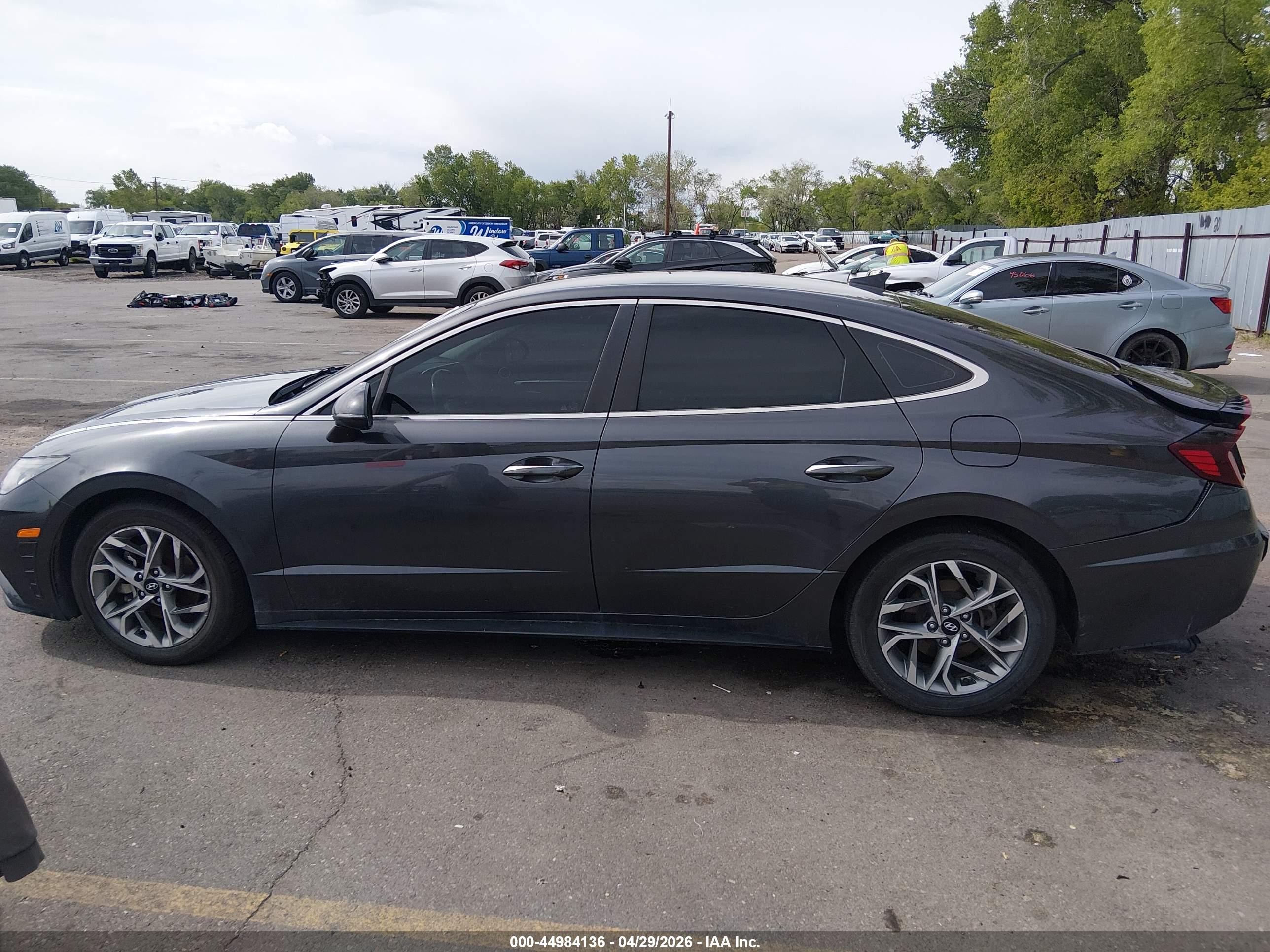 2020 Hyundai Sonata Sel Gray vin: 5NPEF4JA1LH026620
