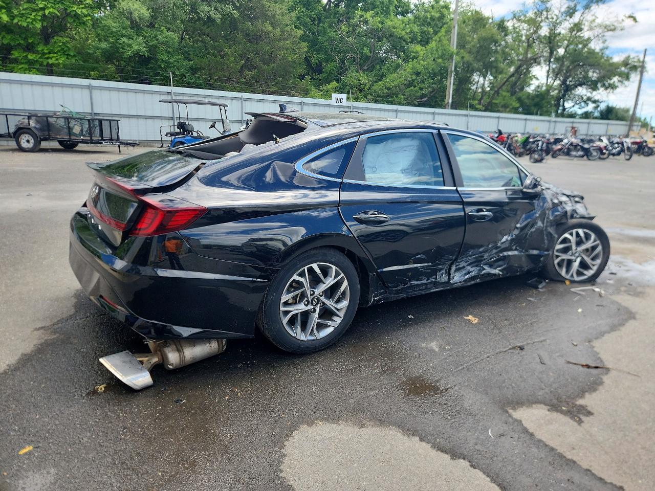 2020 Hyundai Sonata Sel Black vin: 5NPEF4JA3LH021693
