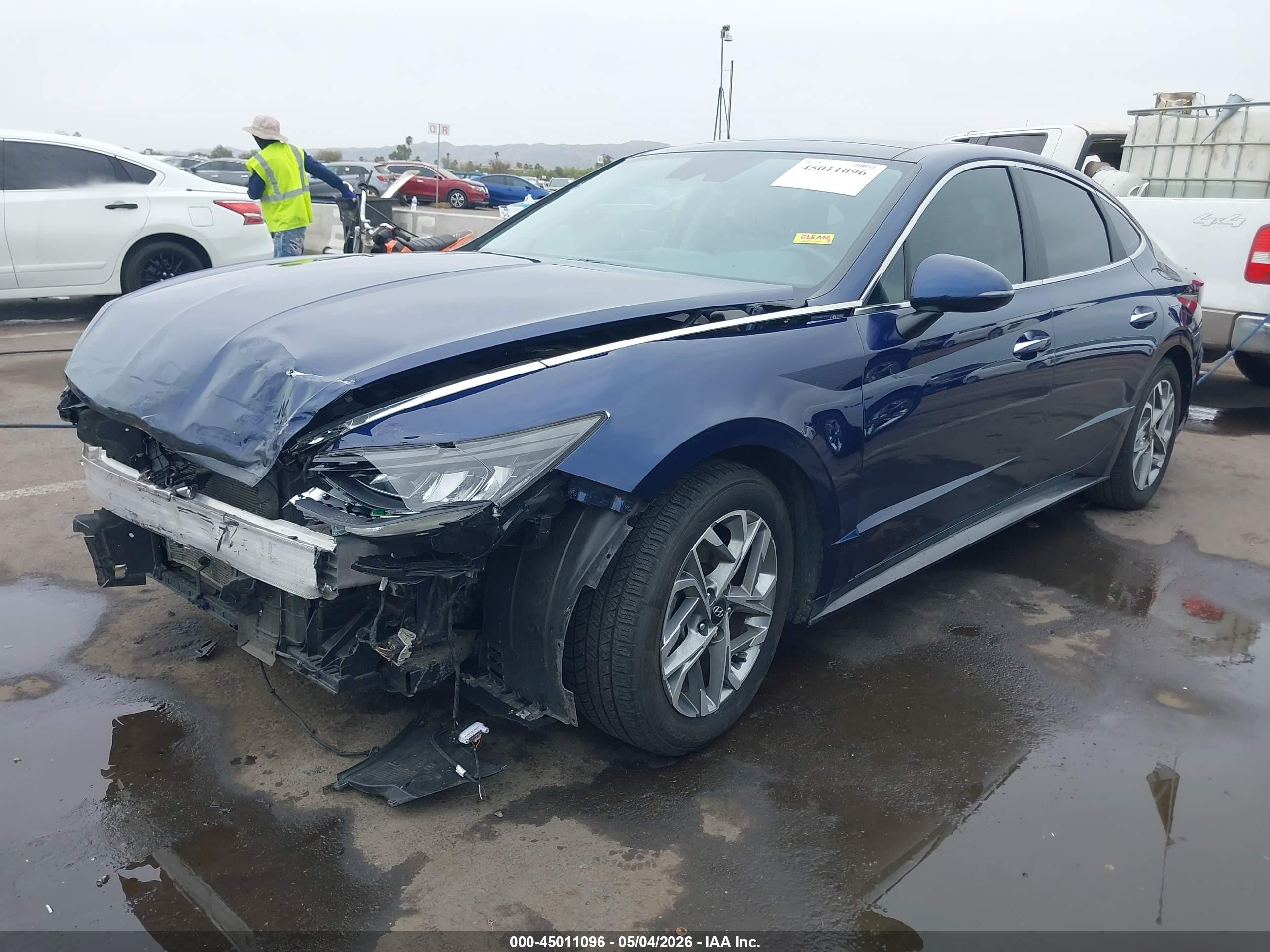 2020 Hyundai Sonata Sel Blue vin: 5NPEF4JA3LH040034