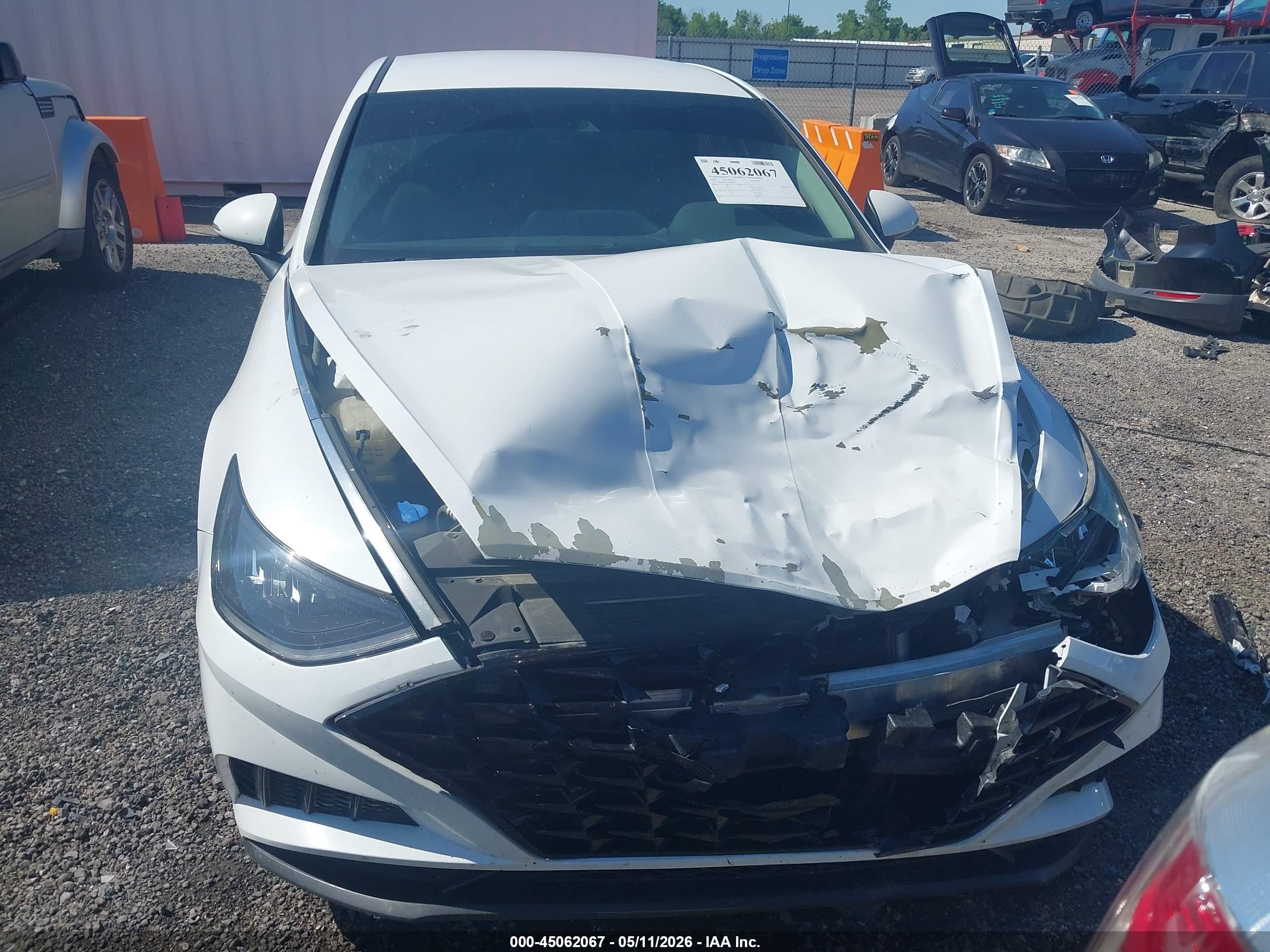 2020 Hyundai Sonata Sel White vin: 5NPEF4JA4LH002750