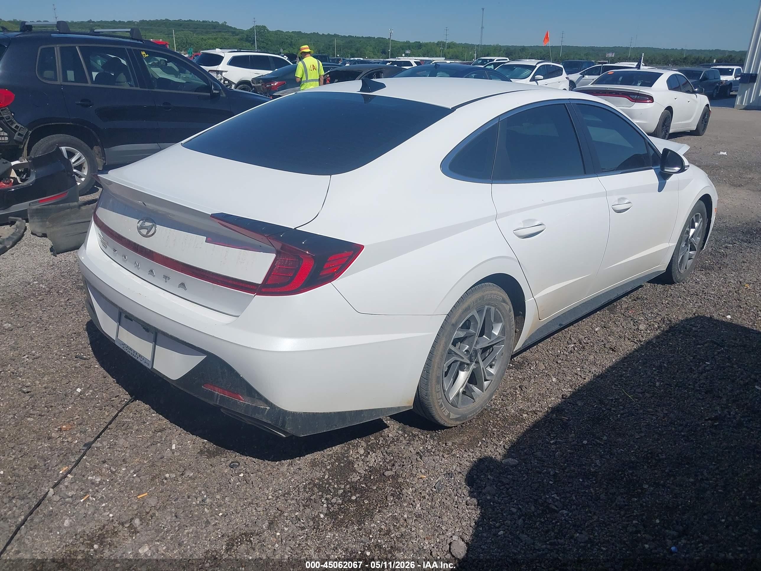 2020 Hyundai Sonata Sel White vin: 5NPEF4JA4LH002750