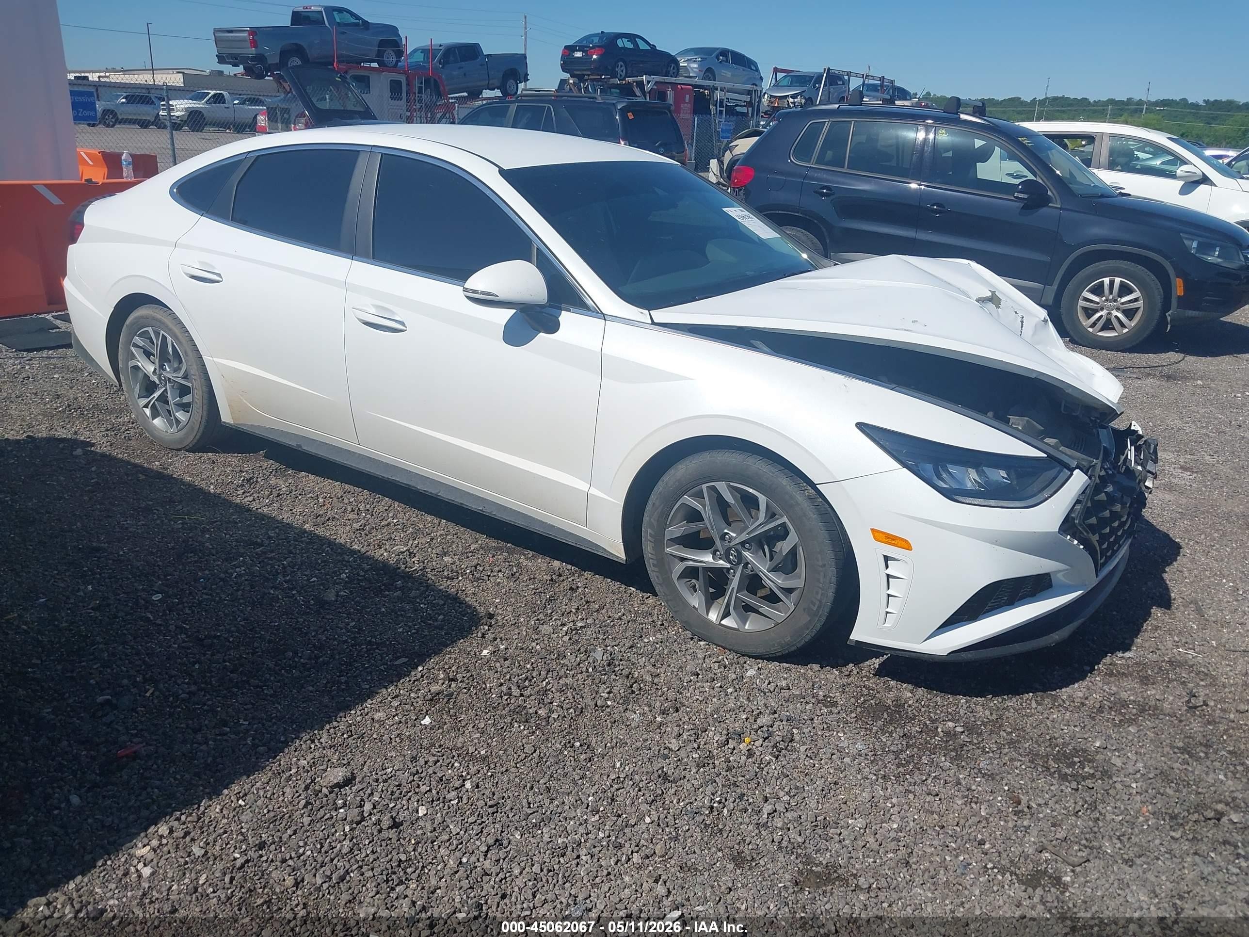 2020 Hyundai Sonata Sel White vin: 5NPEF4JA4LH002750