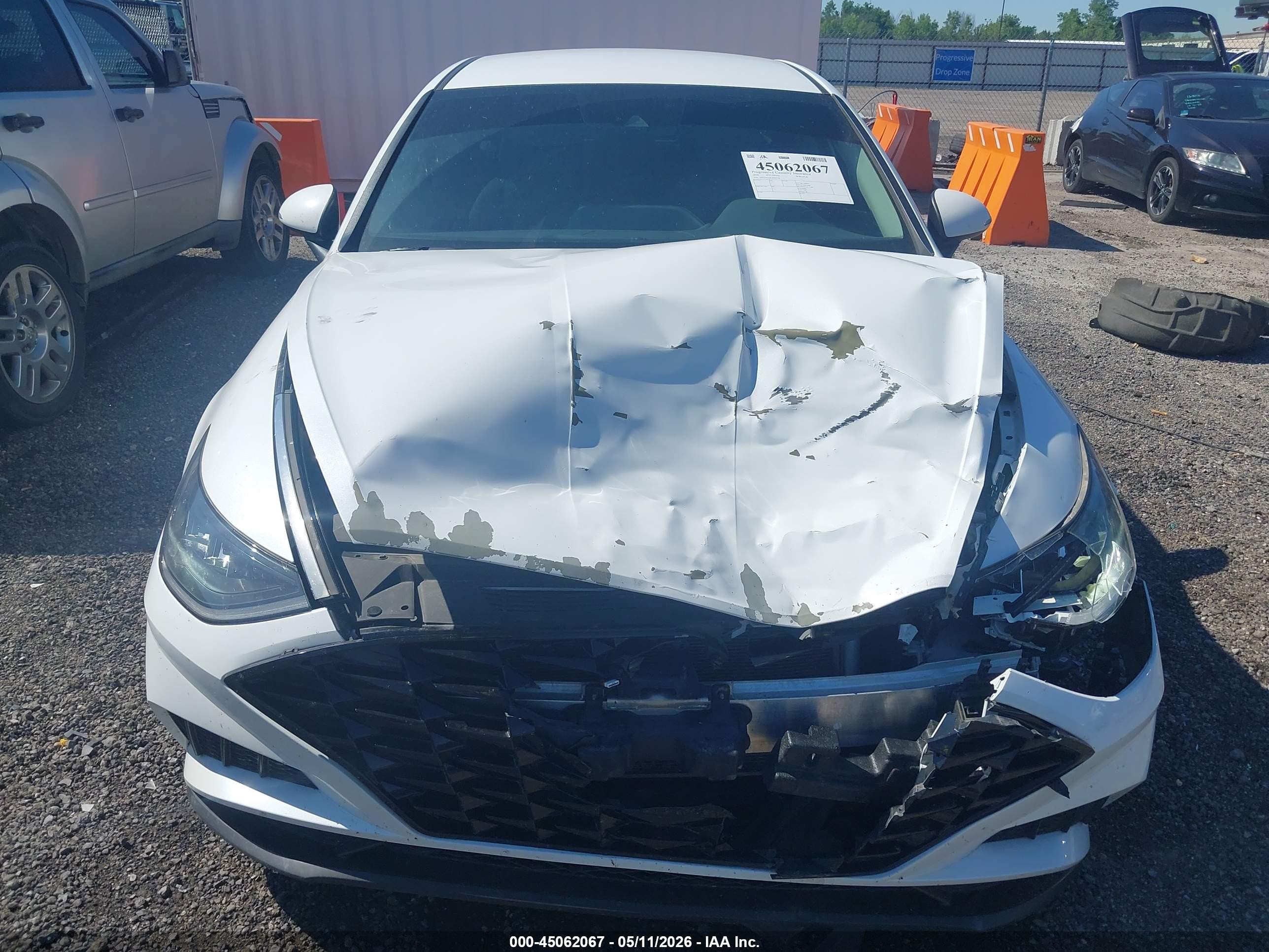2020 Hyundai Sonata Sel White vin: 5NPEF4JA4LH002750