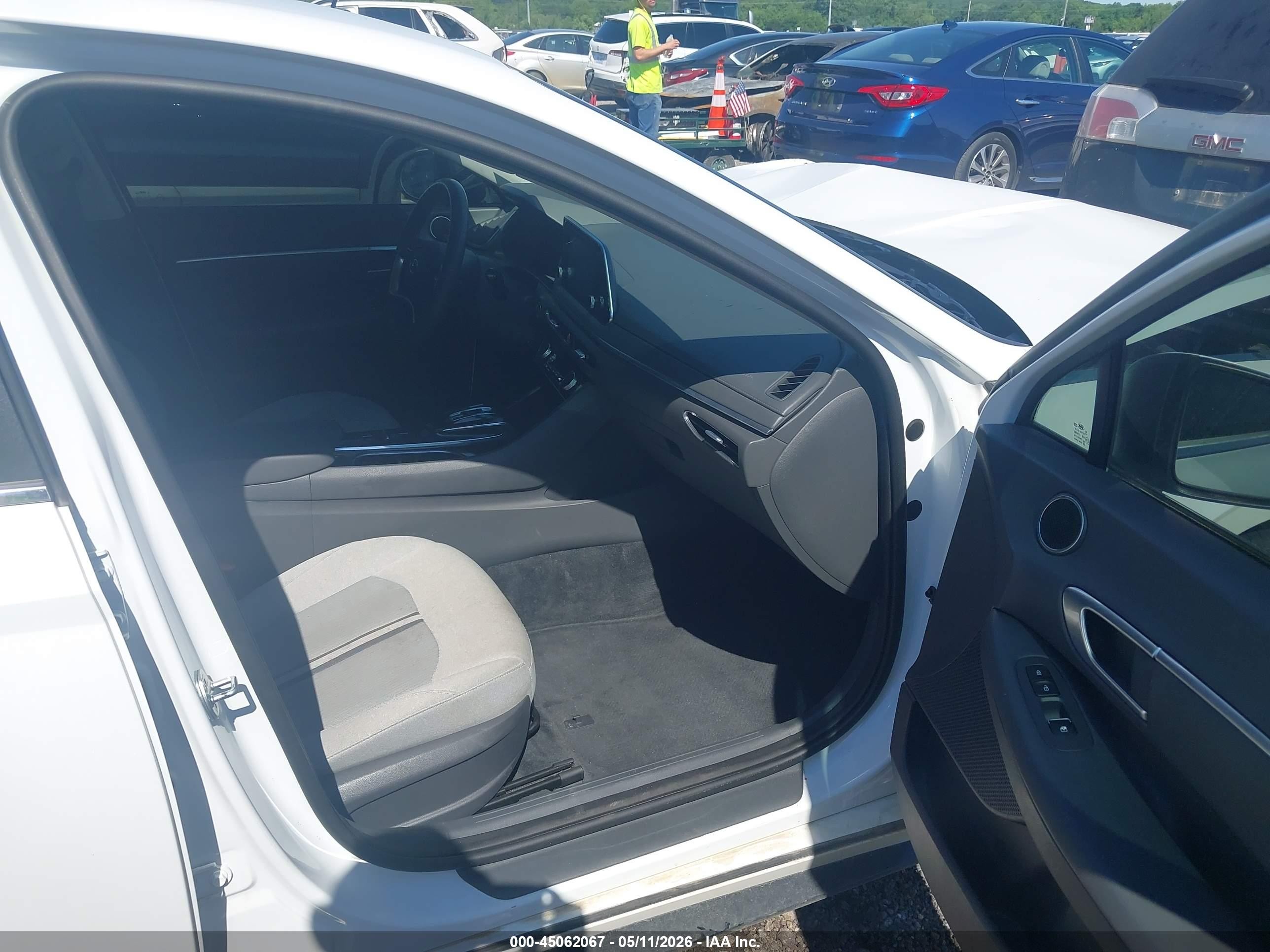 2020 Hyundai Sonata Sel White vin: 5NPEF4JA4LH002750