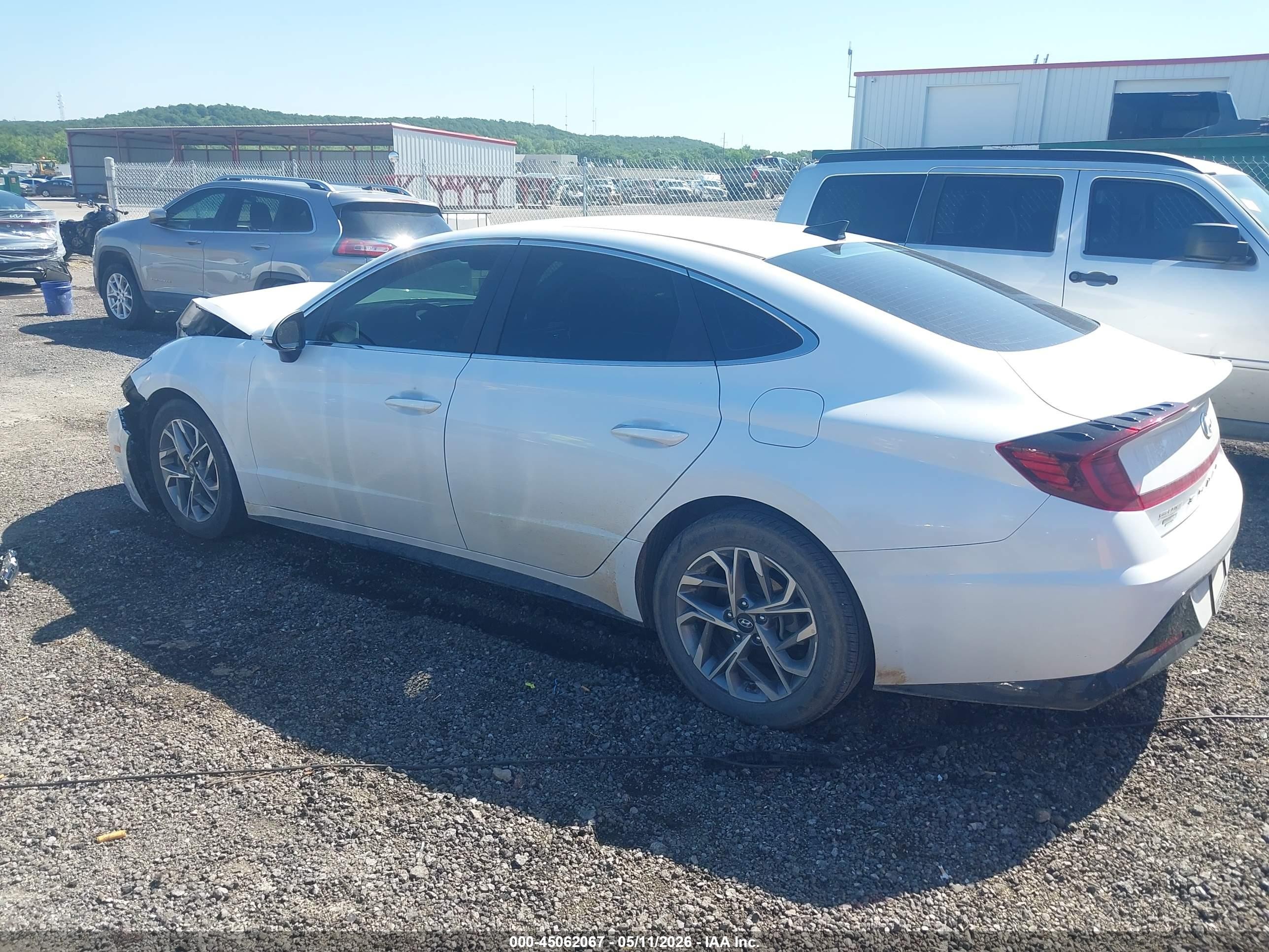 2020 Hyundai Sonata Sel White vin: 5NPEF4JA4LH002750