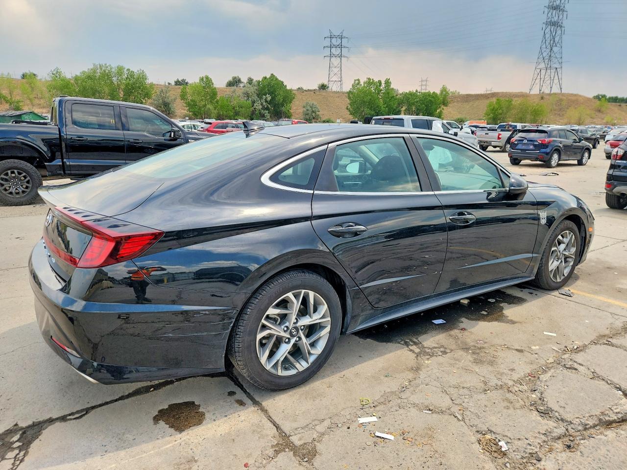 2020 Hyundai Sonata Sel Черный vin: 5NPEF4JA4LH038096