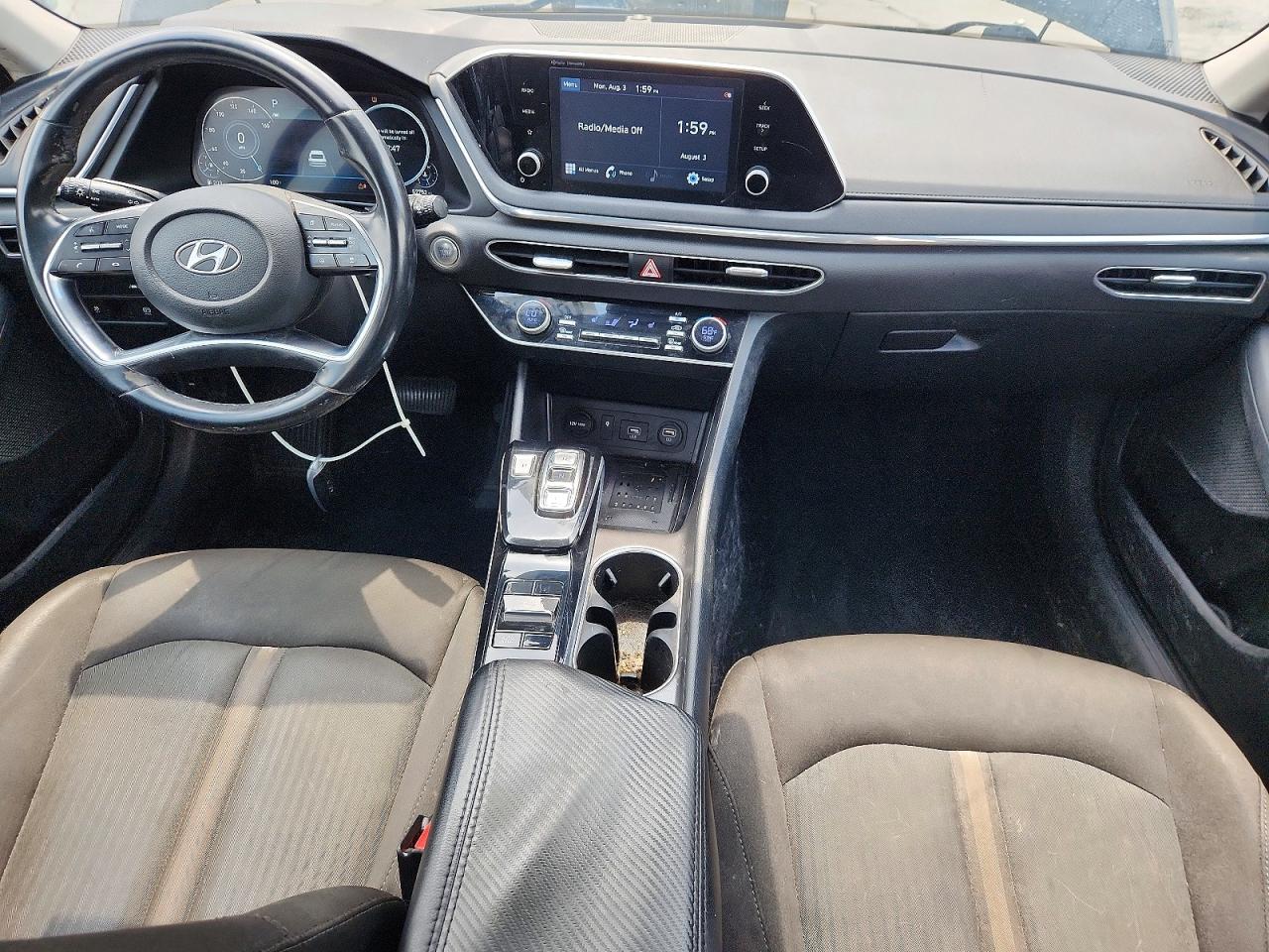 2020 Hyundai Sonata Sel Черный vin: 5NPEF4JA4LH038096