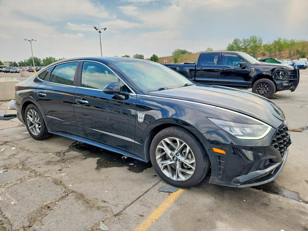 2020 Hyundai Sonata Sel Черный vin: 5NPEF4JA4LH038096