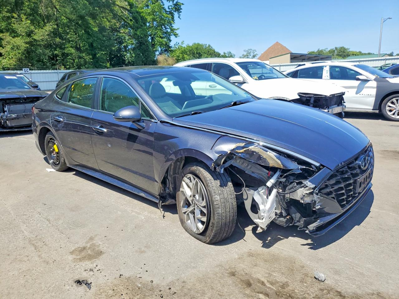2020 Hyundai Sonata Sel Серый vin: 5NPEF4JA6LH023499