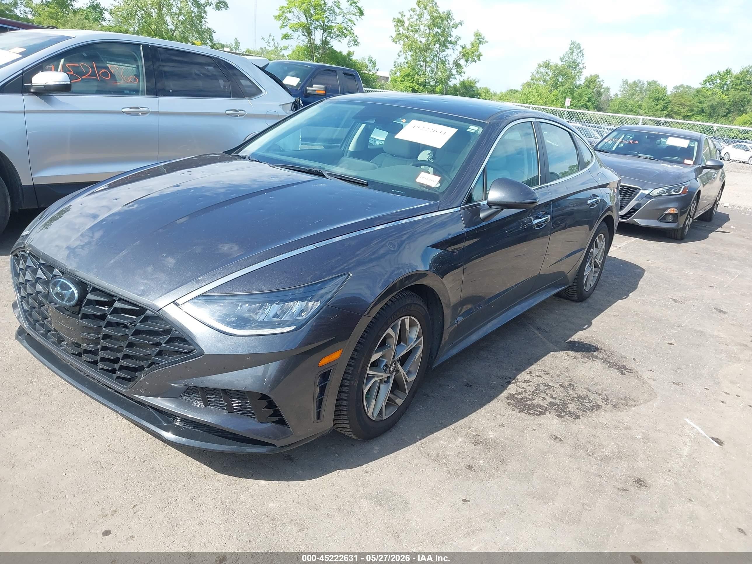 2020 Hyundai Sonata Sel Серый vin: 5NPEF4JA8LH010575