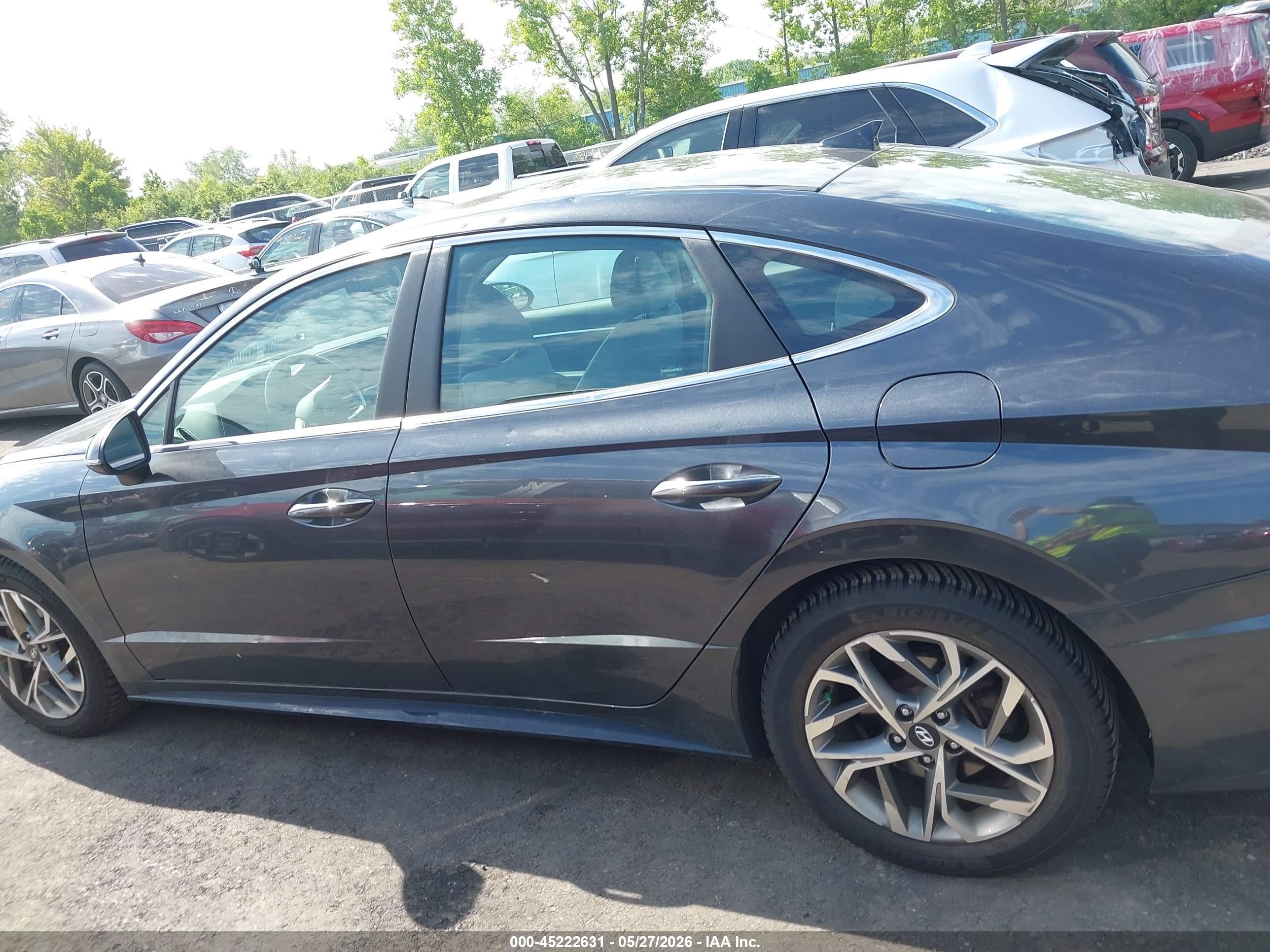 2020 Hyundai Sonata Sel Серый vin: 5NPEF4JA8LH010575