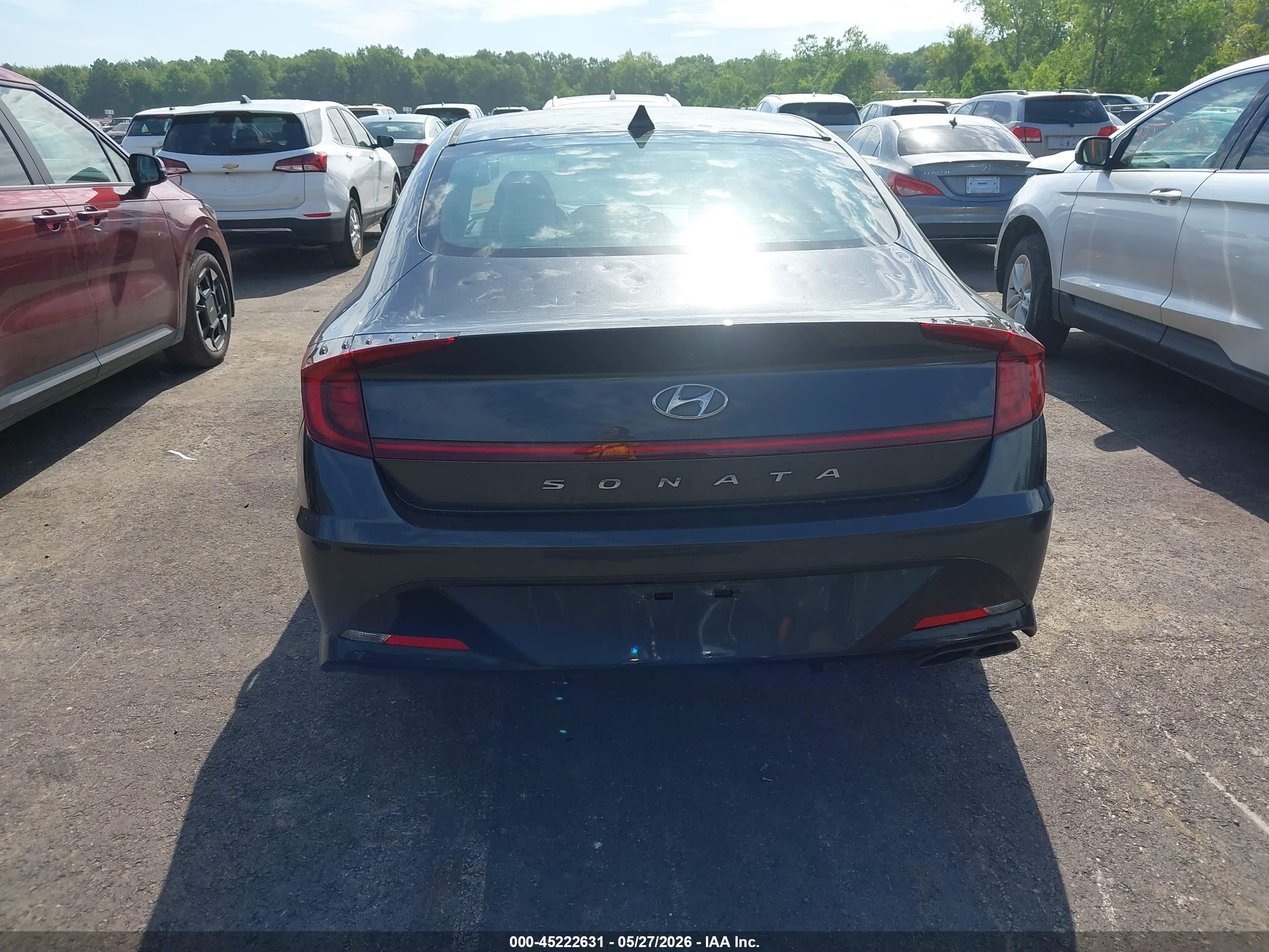 2020 Hyundai Sonata Sel Серый vin: 5NPEF4JA8LH010575