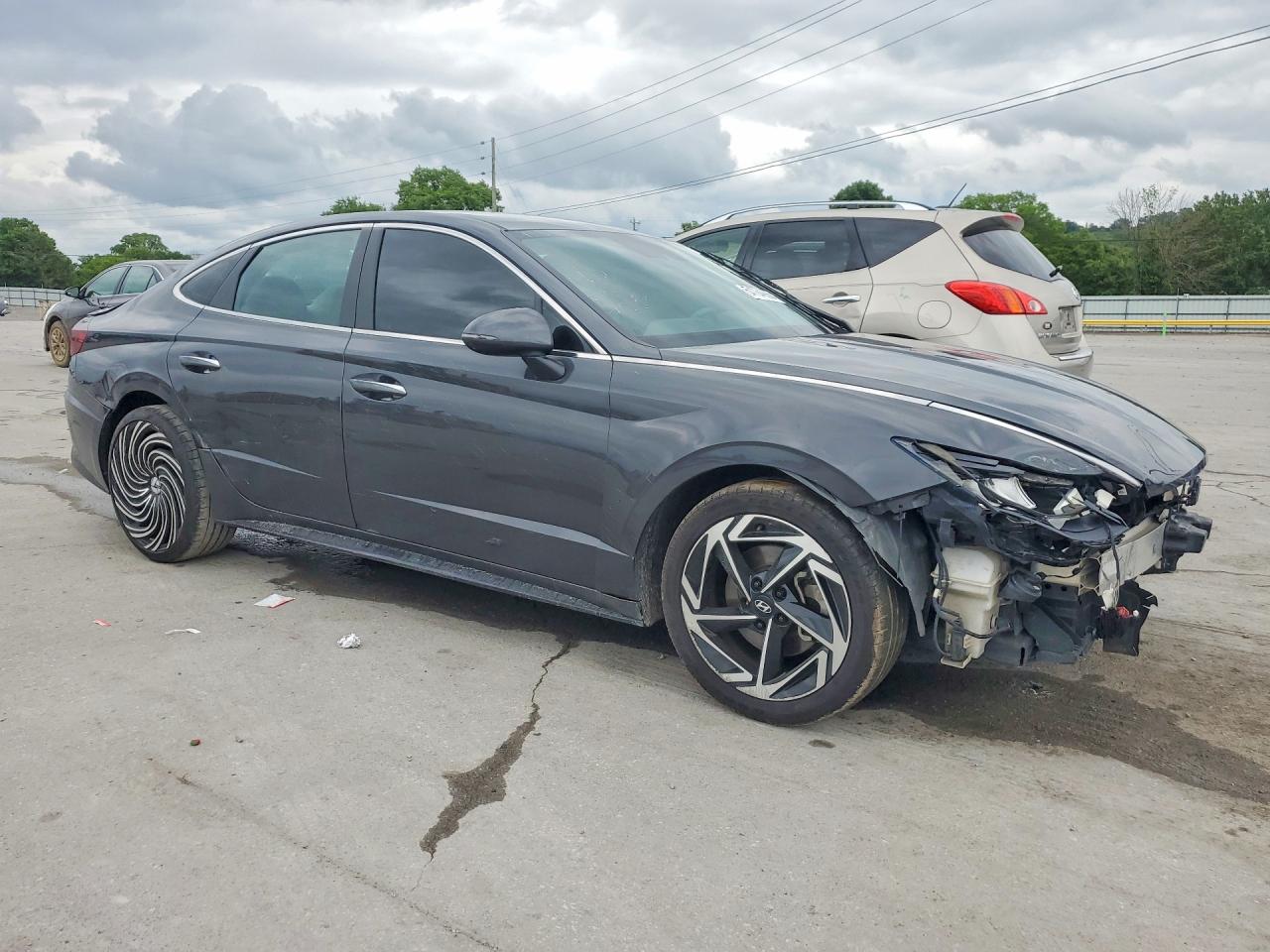 2020 Hyundai Sonata Sel Серый vin: 5NPEF4JA8LH054043