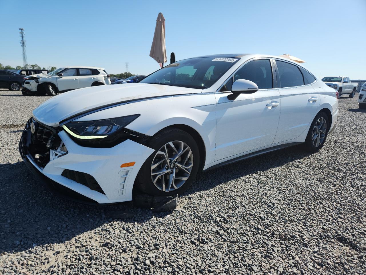 2020 Hyundai Sonata Sel White vin: 5NPEF4JA9LH036800