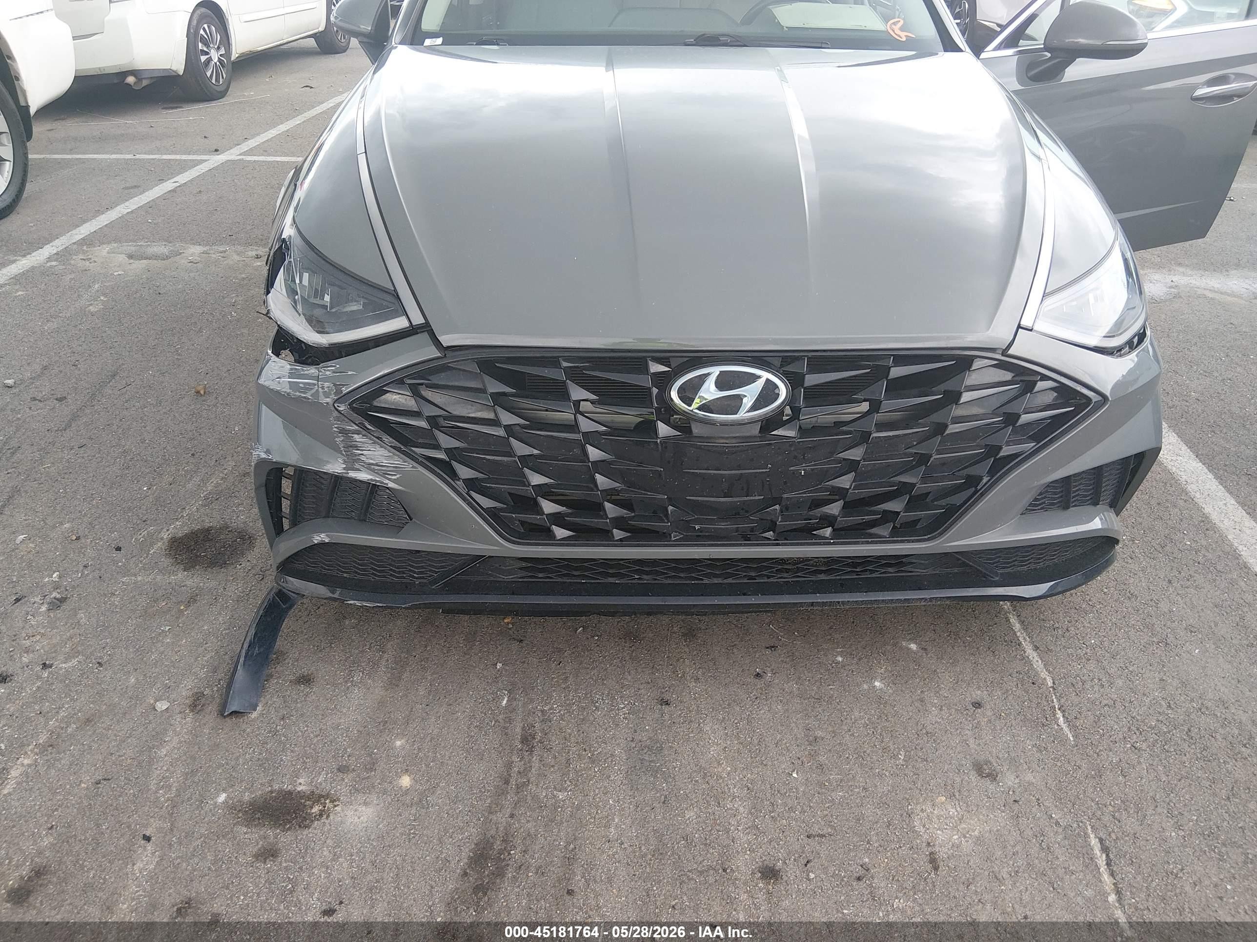 2021 Hyundai Sonata Sel Gray vin: 5NPEF4JA9MH124361