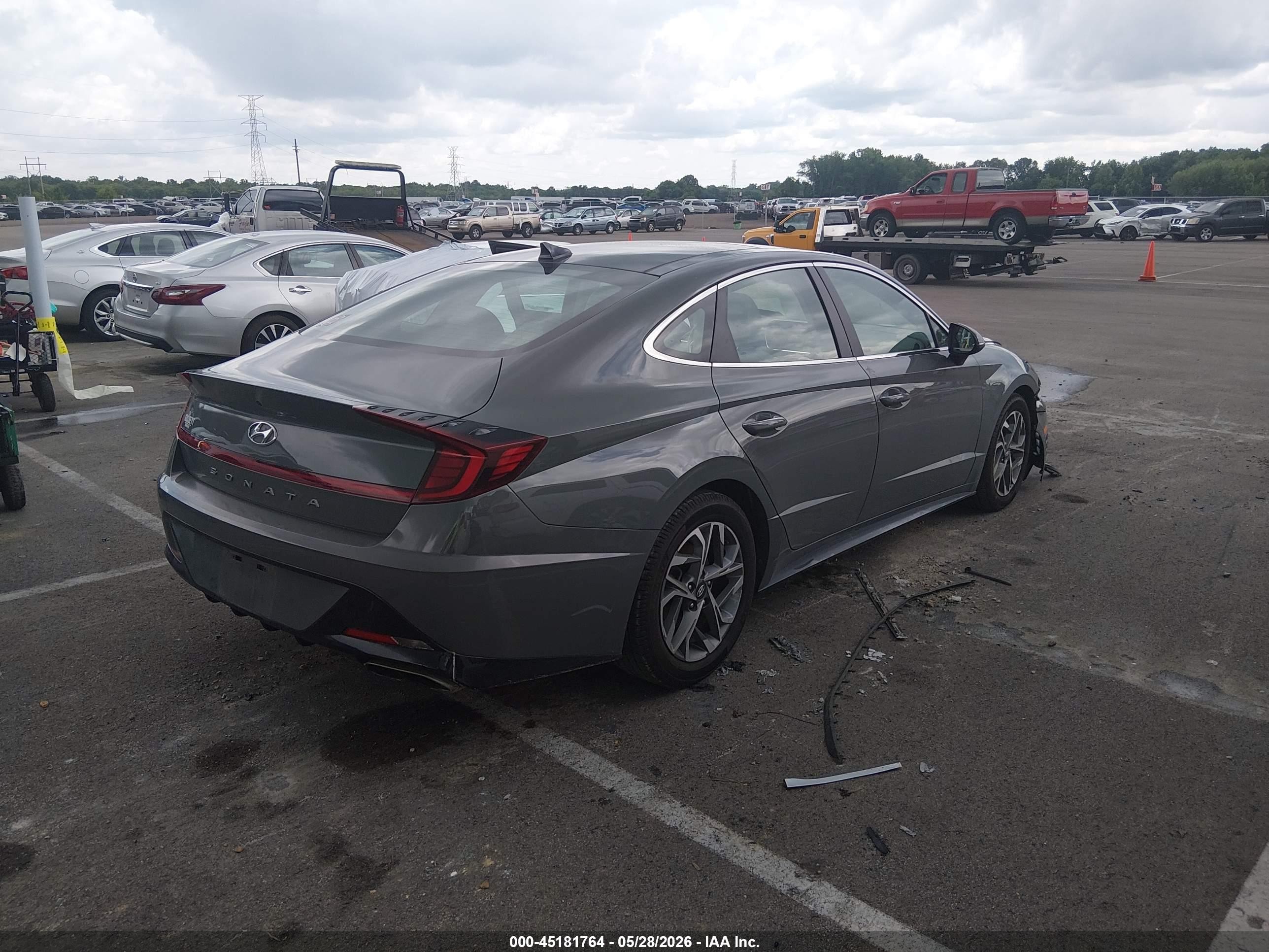 2021 Hyundai Sonata Sel Gray vin: 5NPEF4JA9MH124361