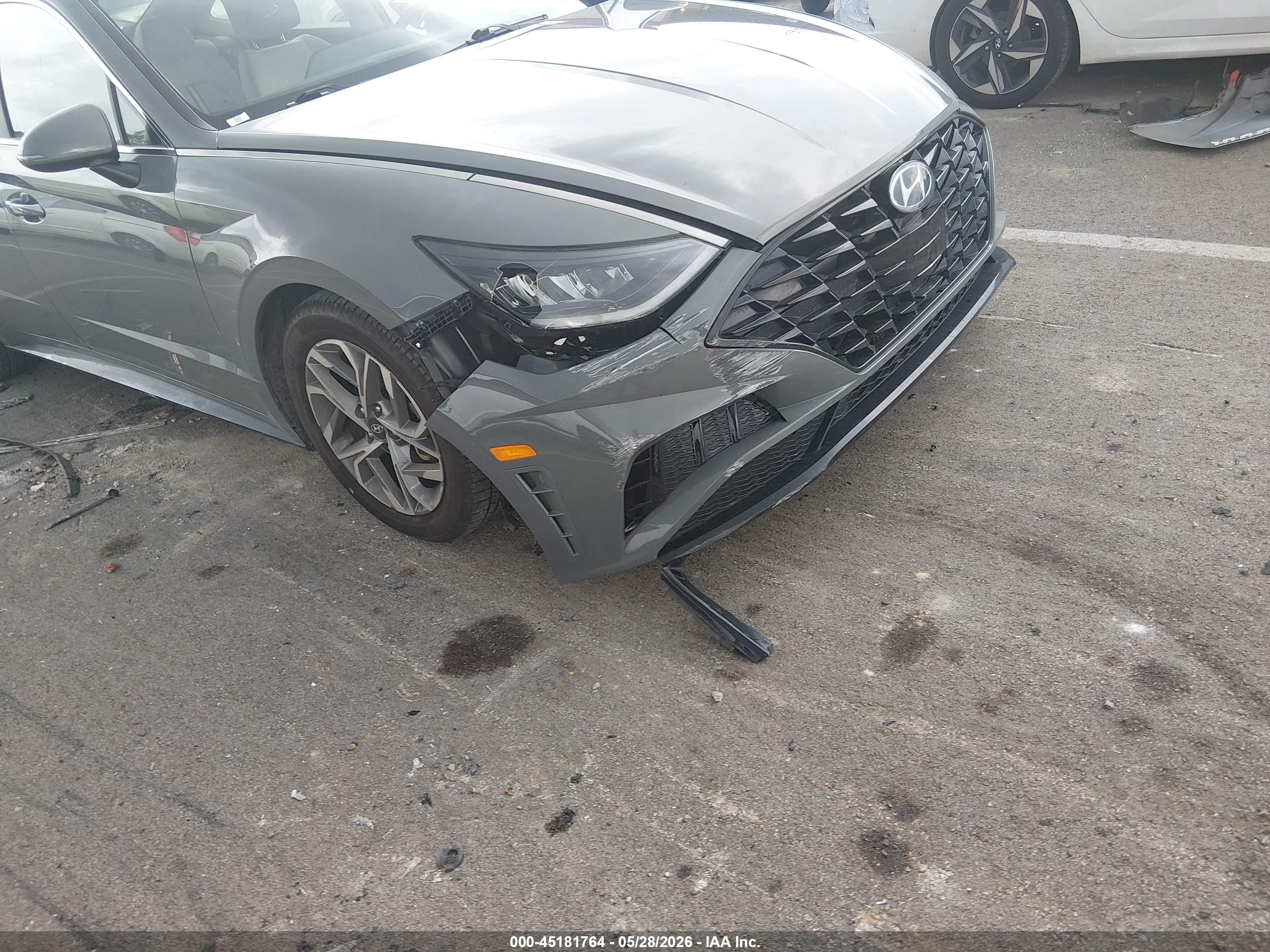 2021 Hyundai Sonata Sel Gray vin: 5NPEF4JA9MH124361
