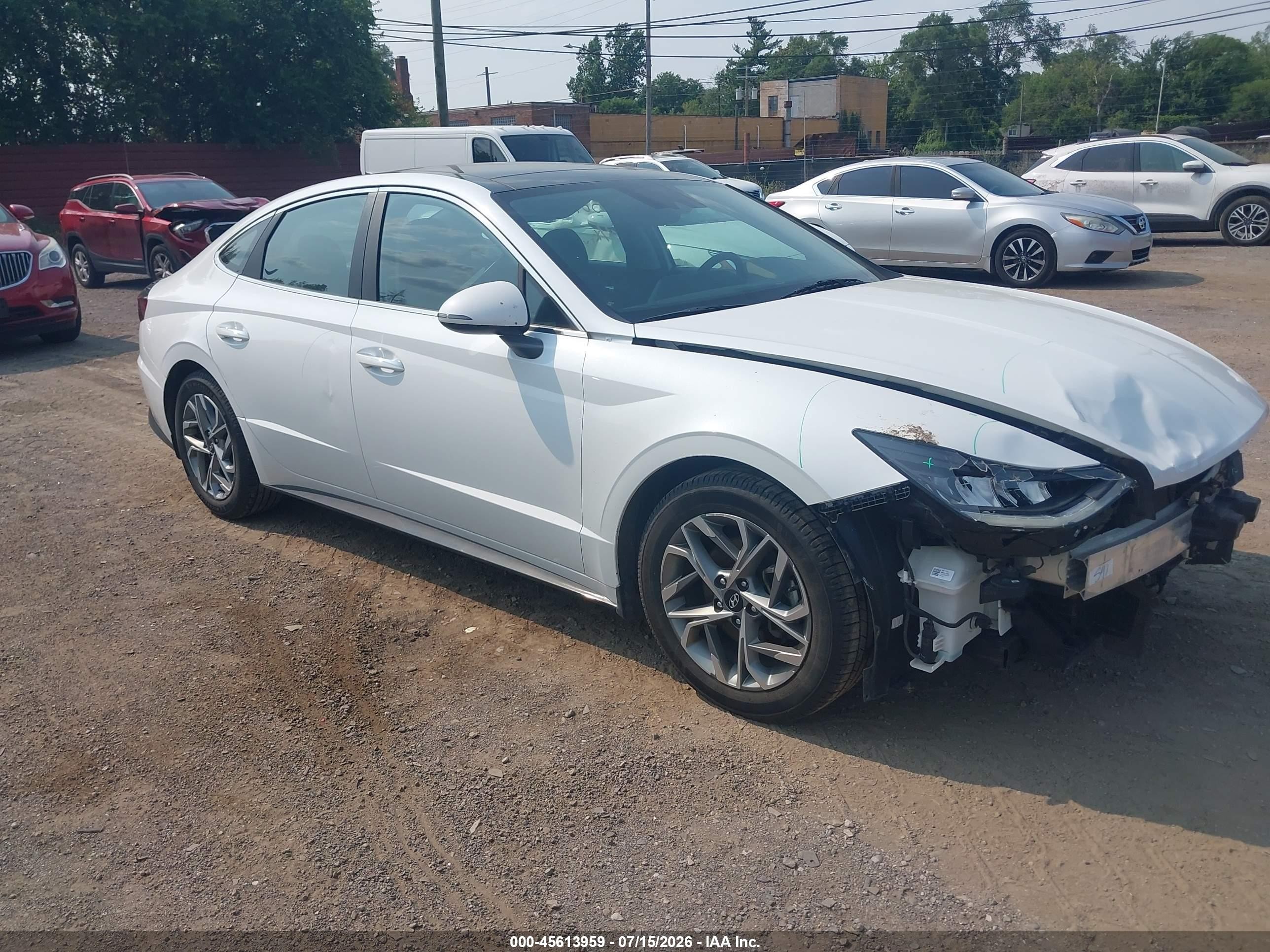 2021 Hyundai Sonata Sel White vin: 5NPEF4JAXMH078913