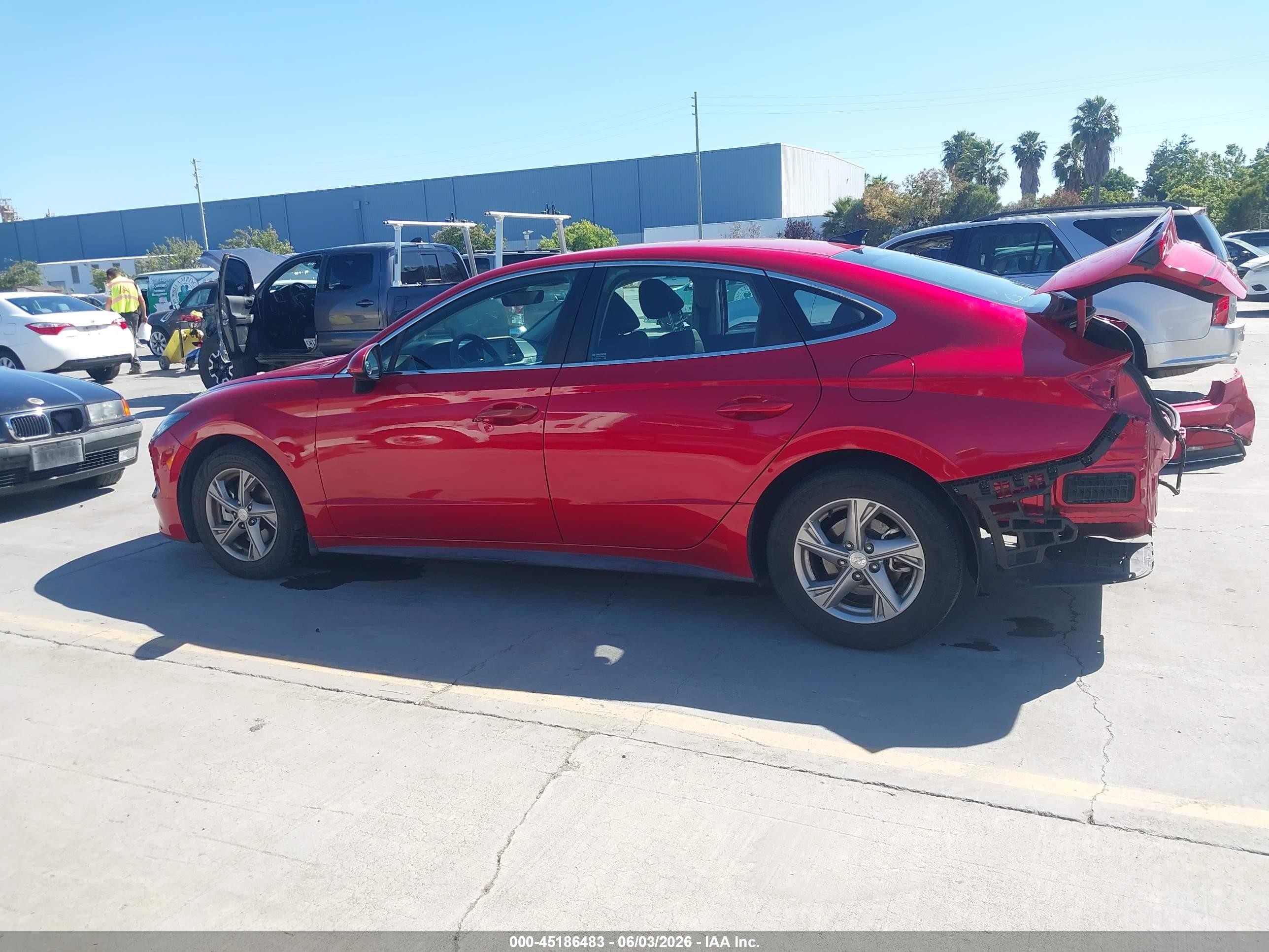 2020 Hyundai Sonata Se Красный vin: 5NPEG4JA5LH025516